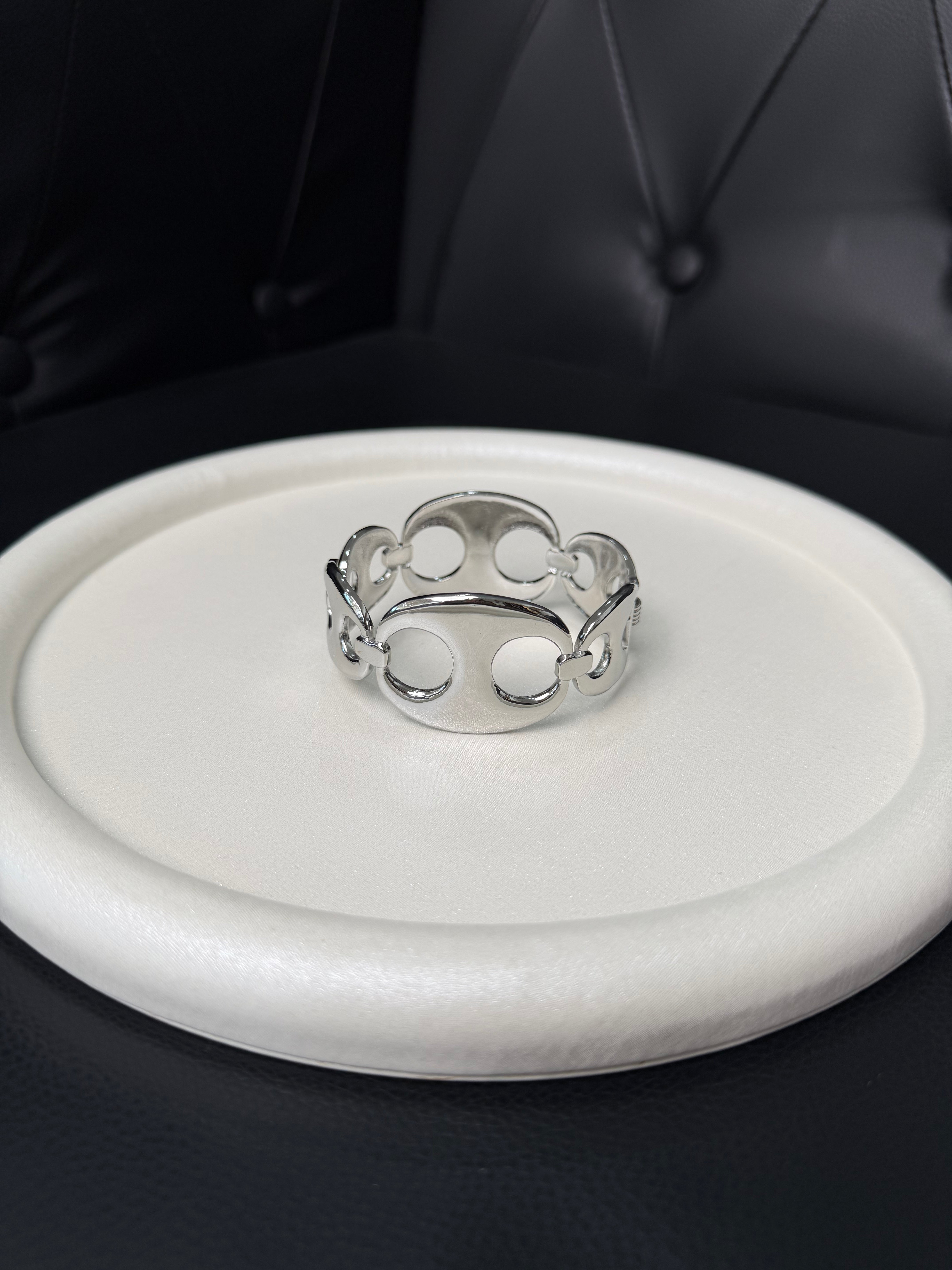 BRACCIALE ARGENTO MAGLIA XL MODERNA