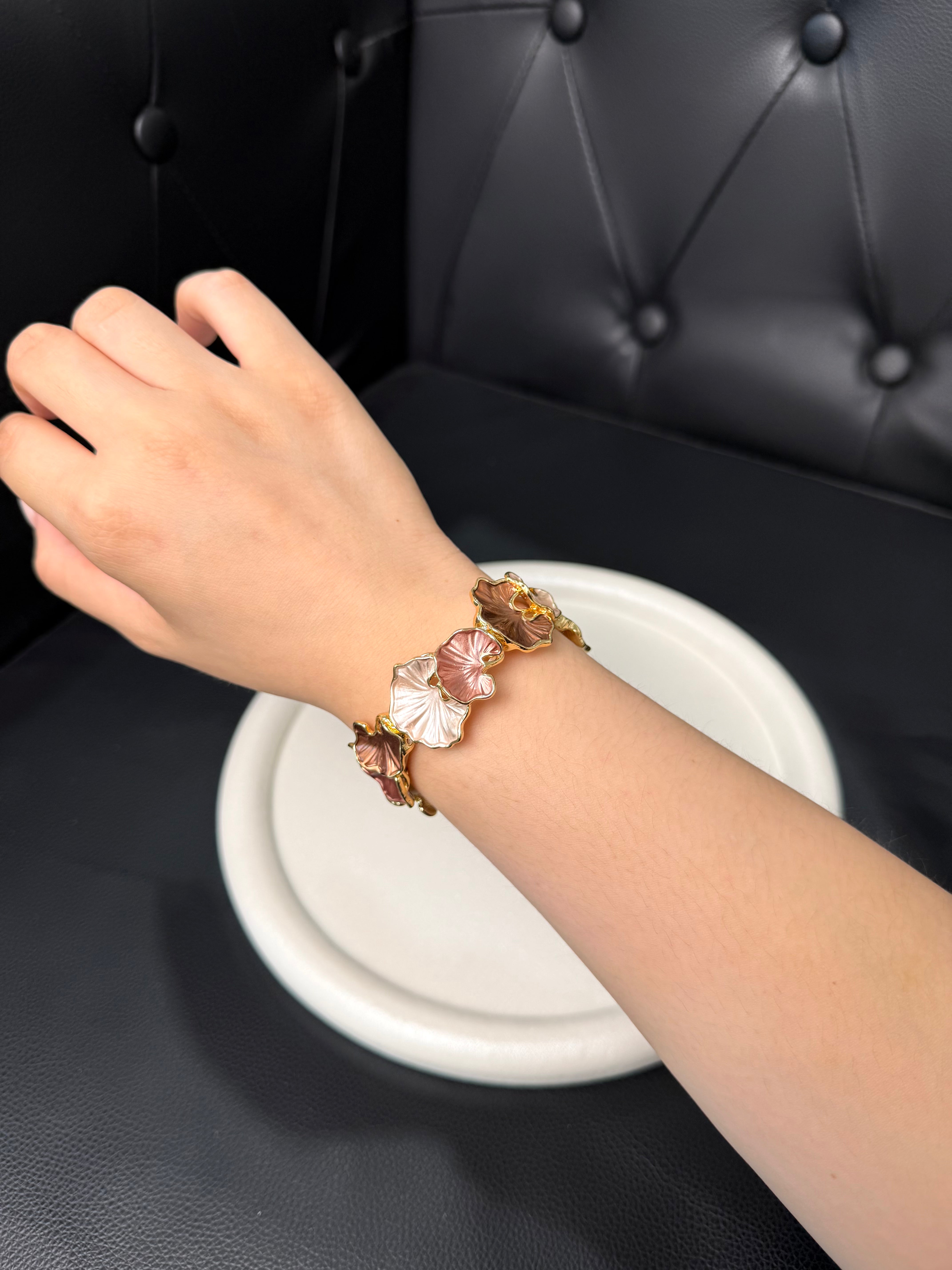 BRACCIALE FIORI ORO, ARGENTO & ROSE GOLD