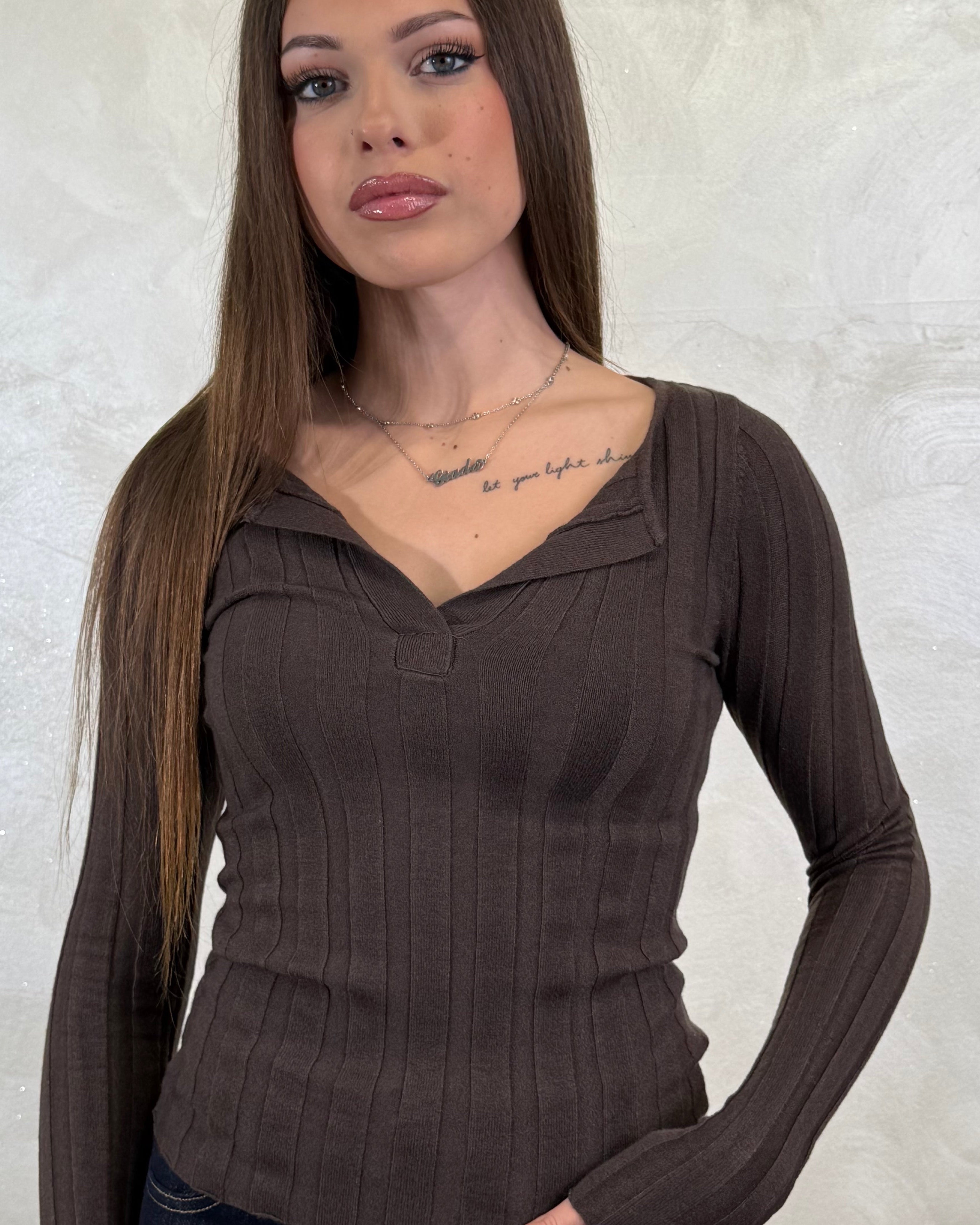 TOP SCOLLO SERAFINO COL.MORO