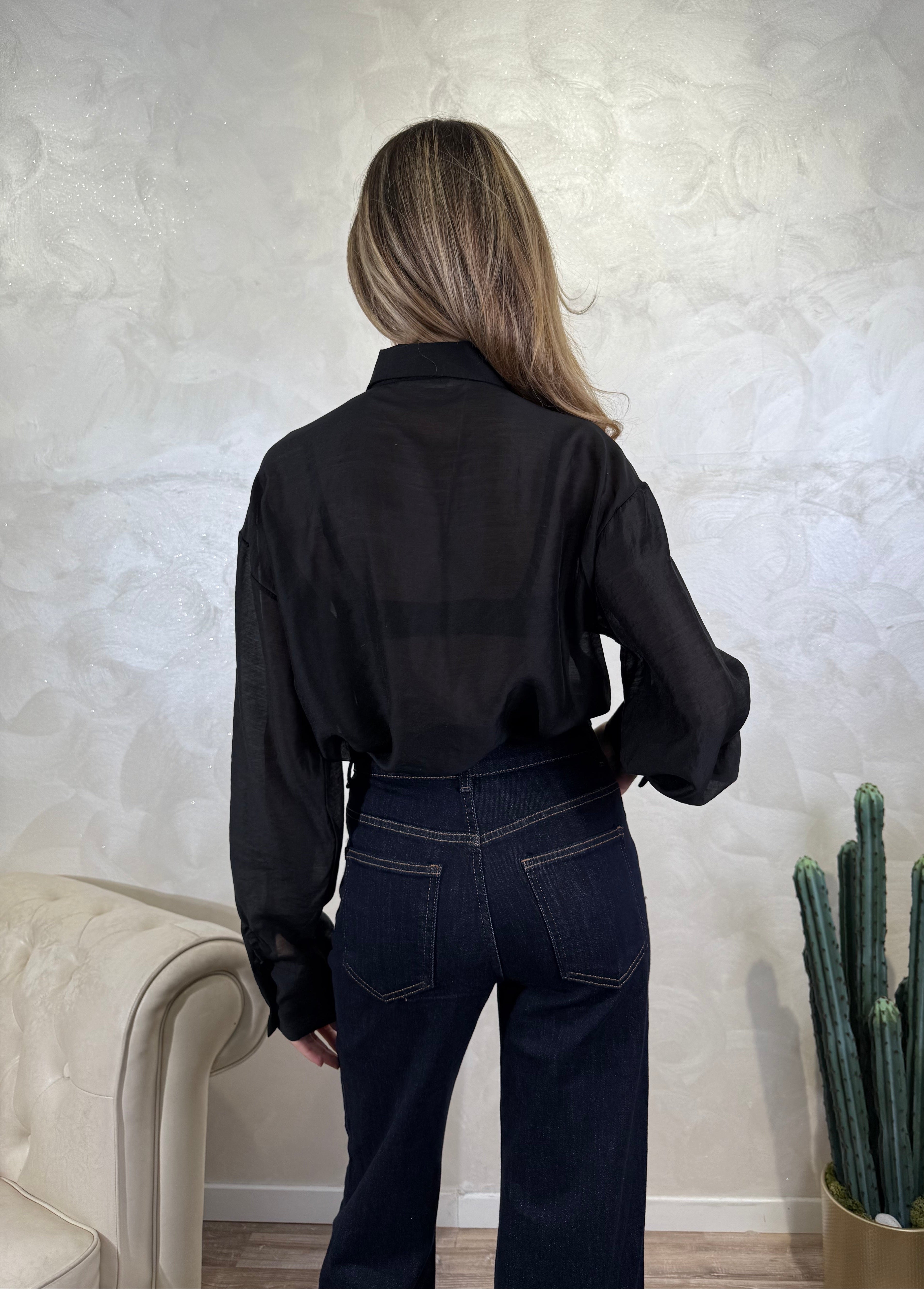 CAMICIA ROSE-ROUCHES COL. NERO