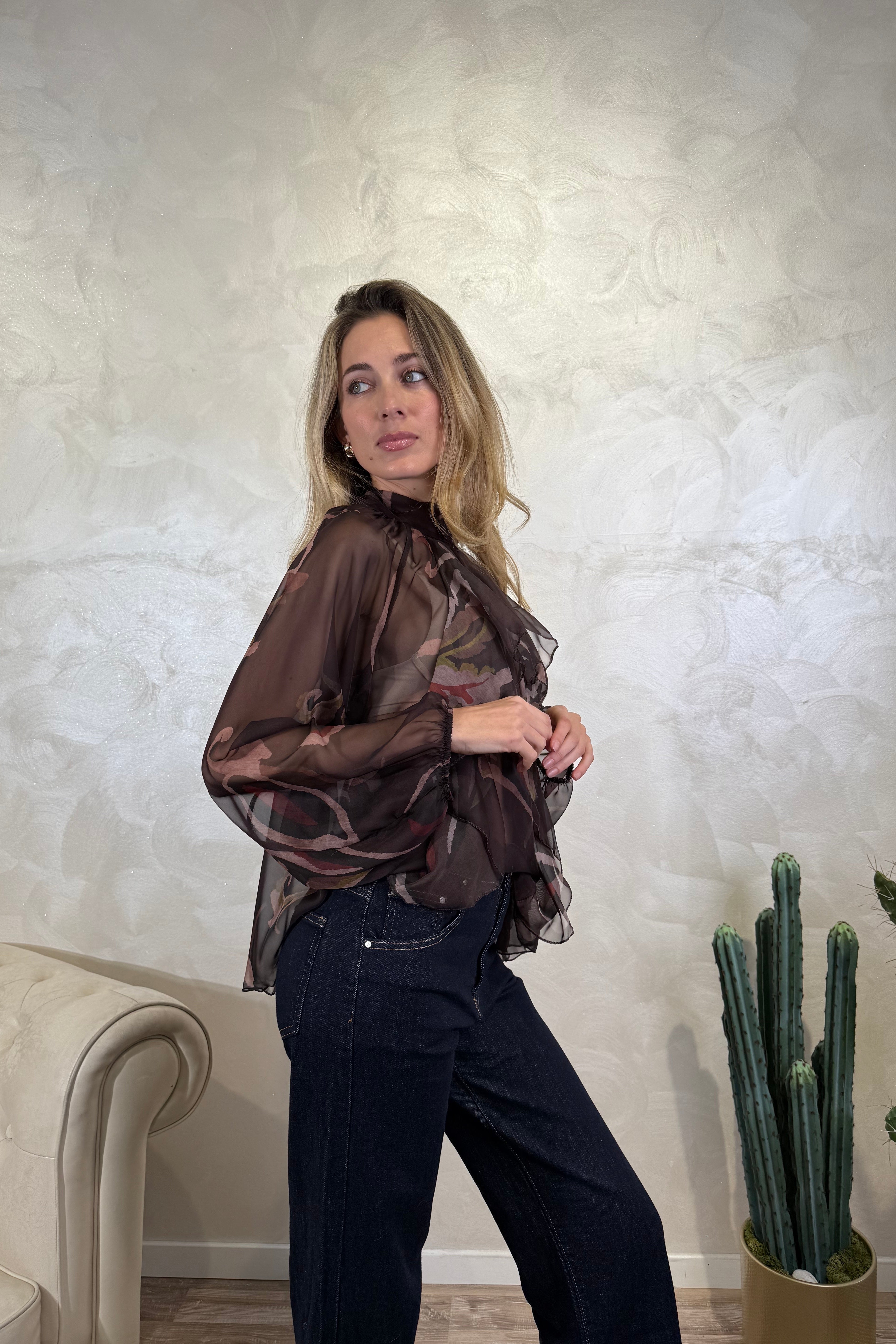 CAMICIA FANTASIA COLLO A FUSCIACCA COL. MORO