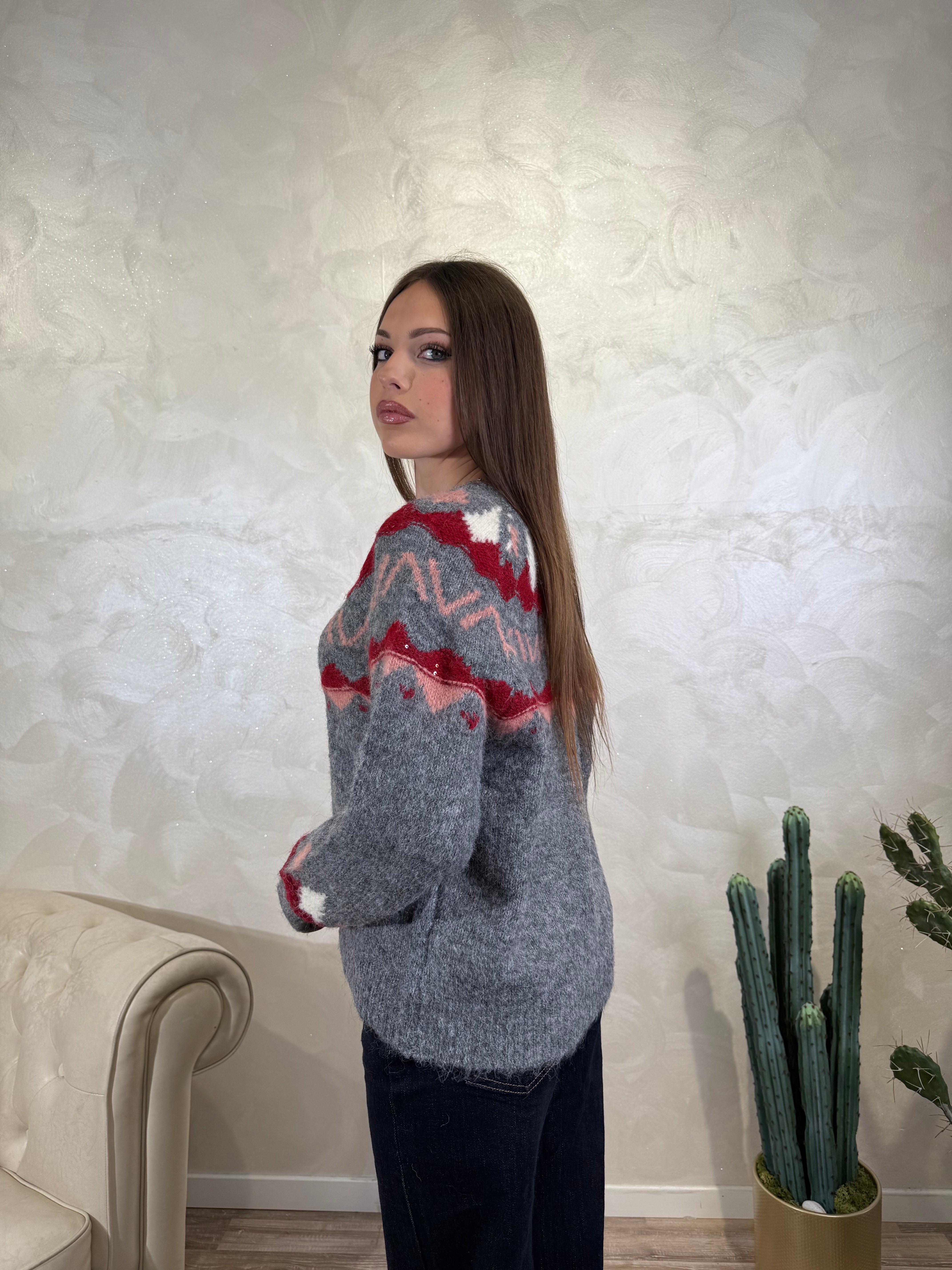 MAGLIA NORVEGESE COL. GRIGIO