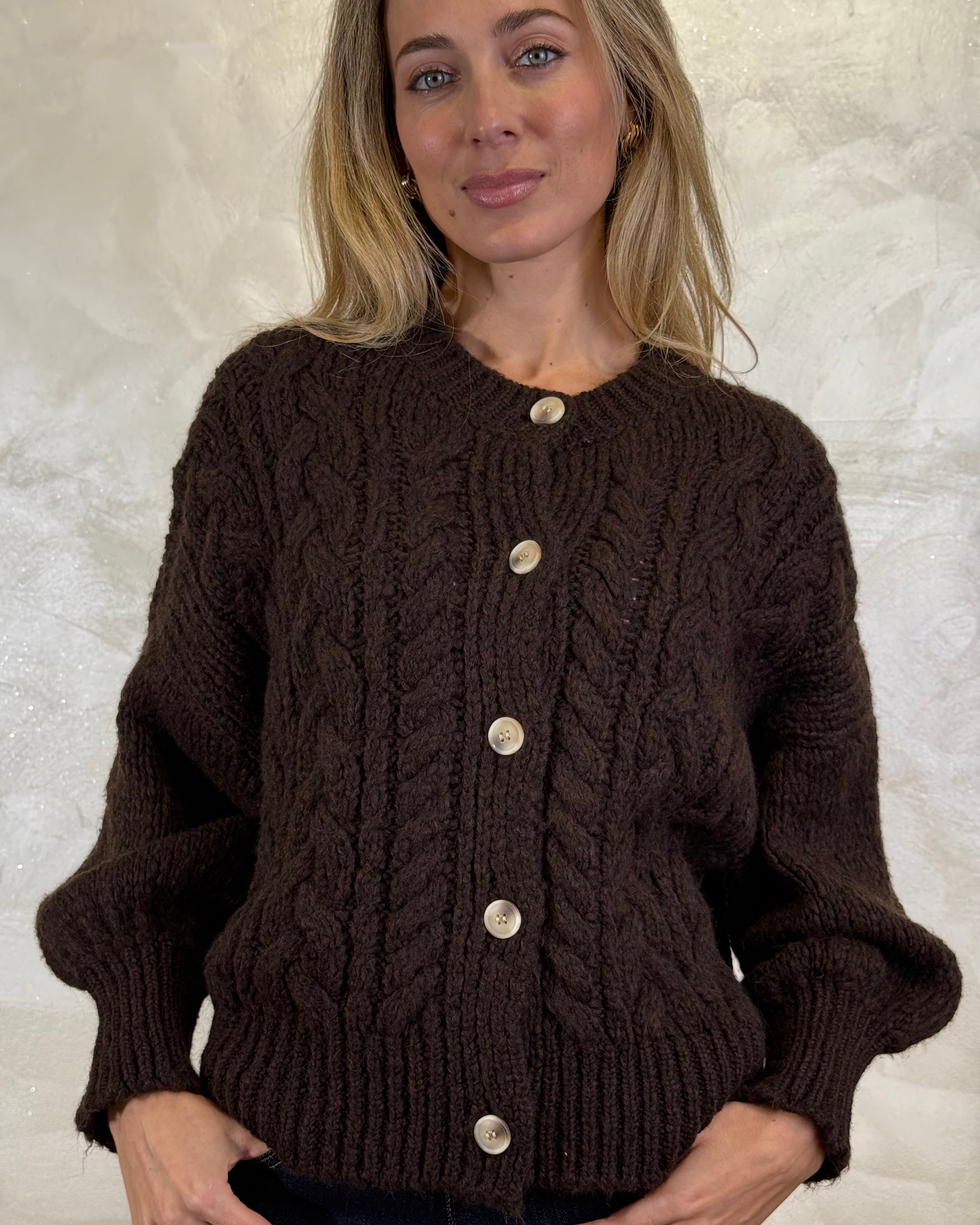 CARDIGAN TRECCIA COL MORO