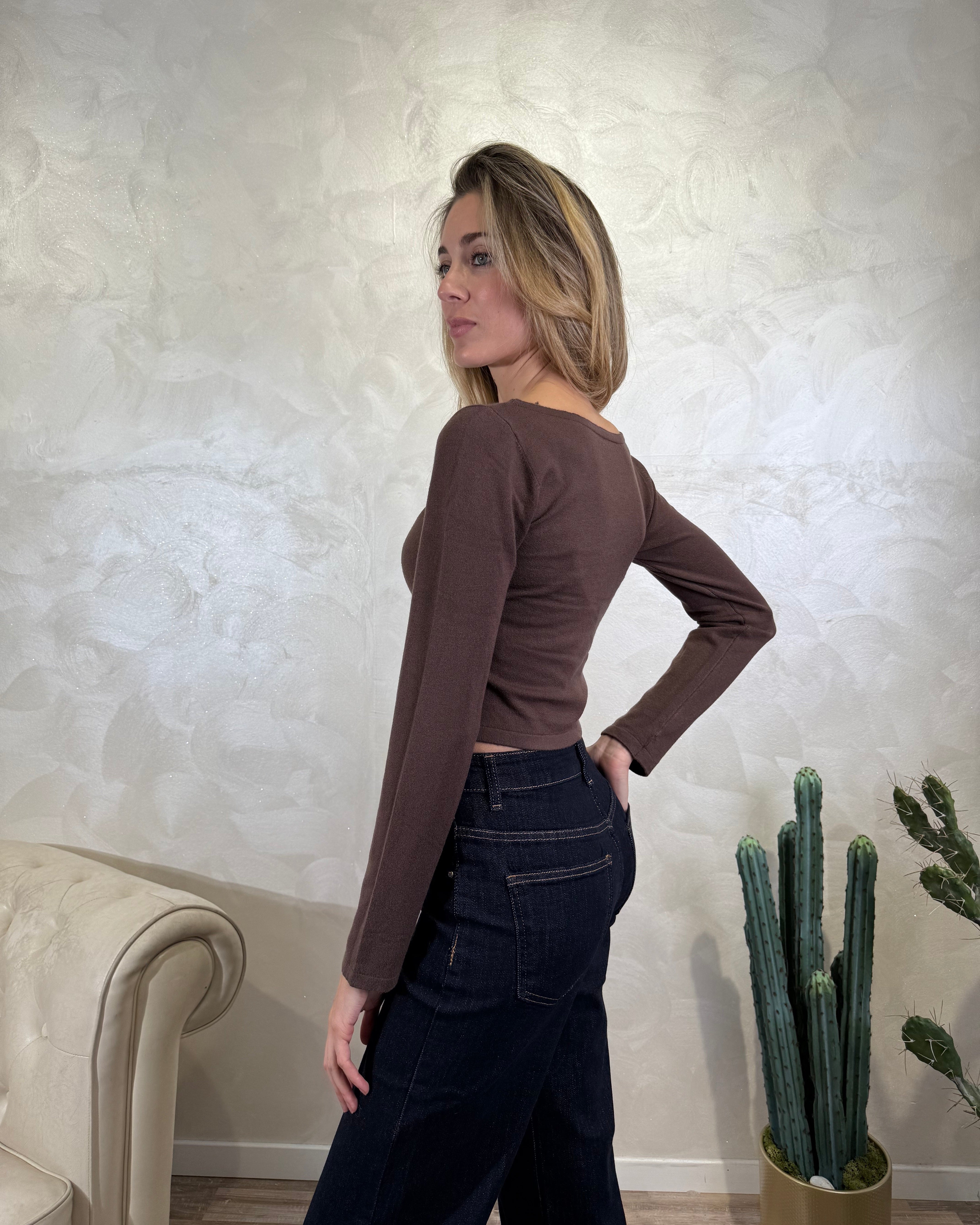 MAGLIA PARICOLLO AMPIO COL.MORO