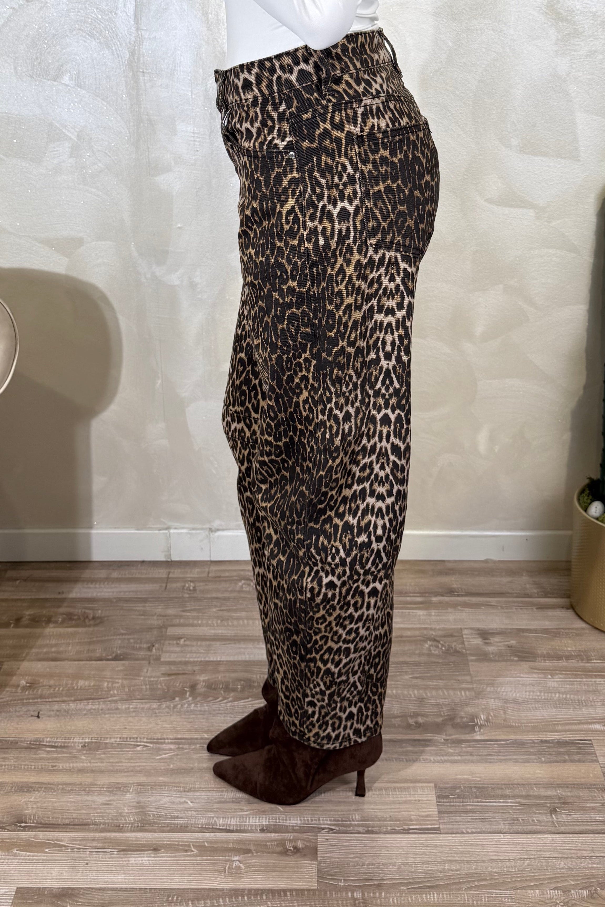 JEANS BALLOON STAMPA ANIMALIER
