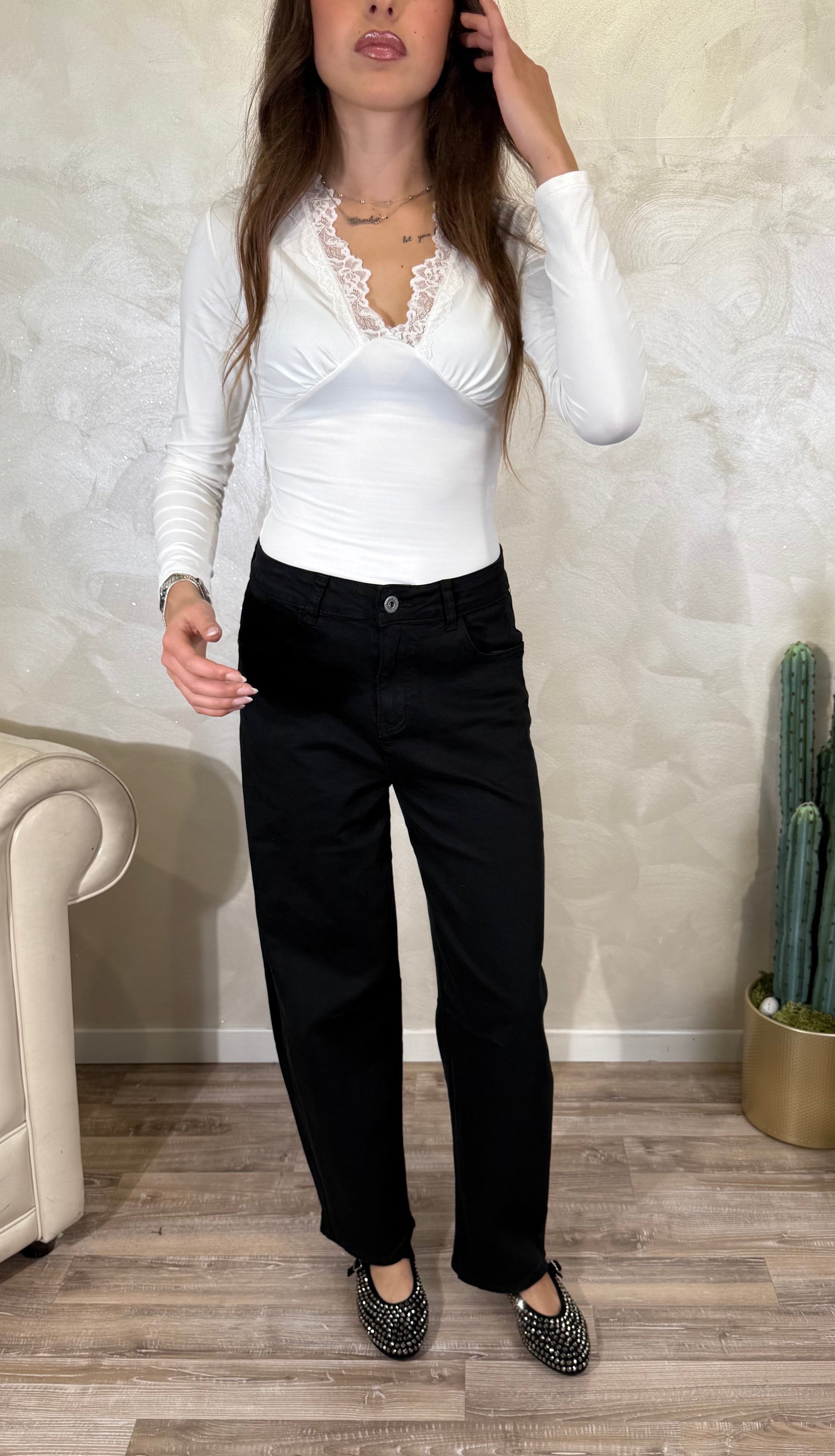 JEANS BALLOON COL.NERO
