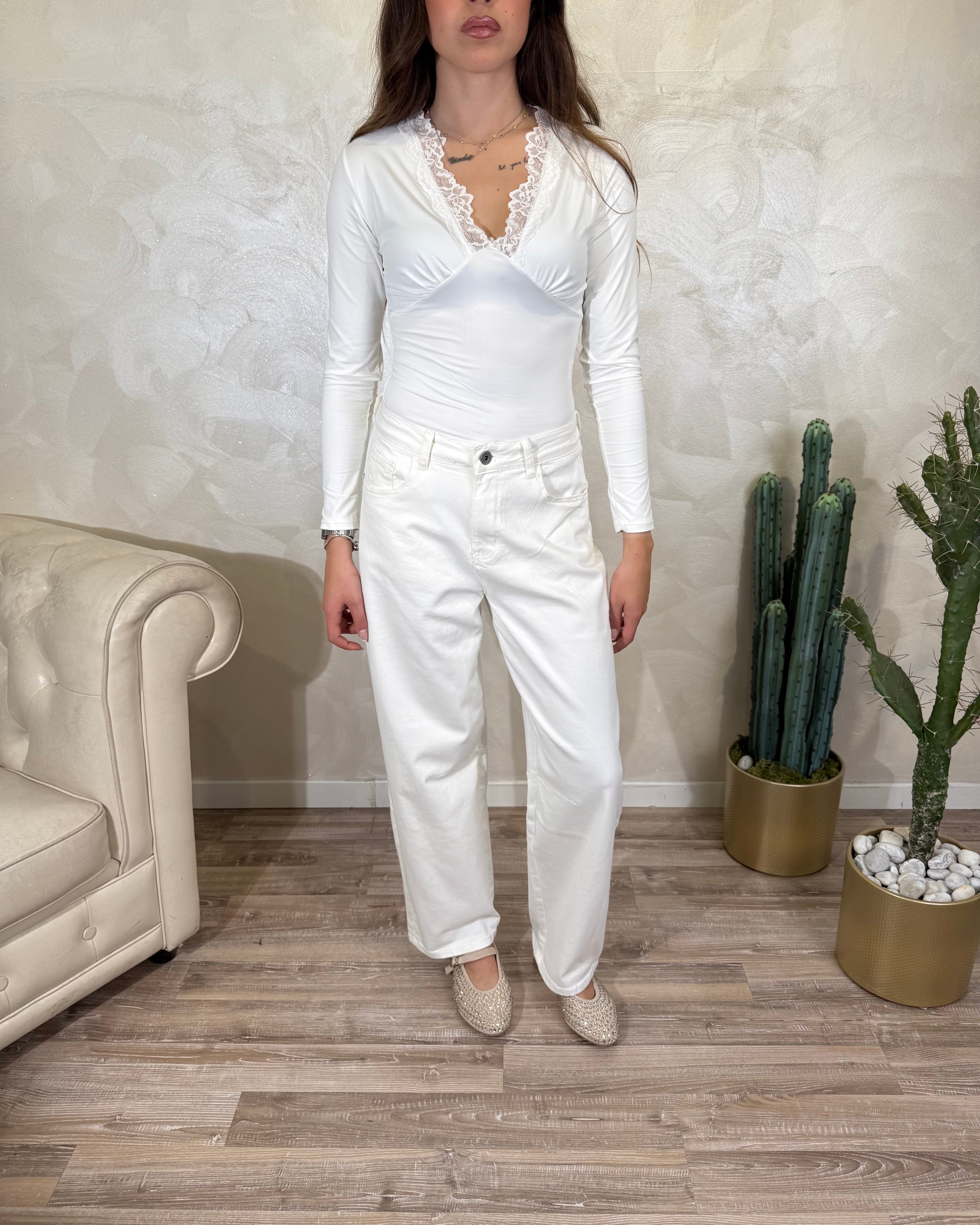 JEANS BALLOON COL.BIANCO