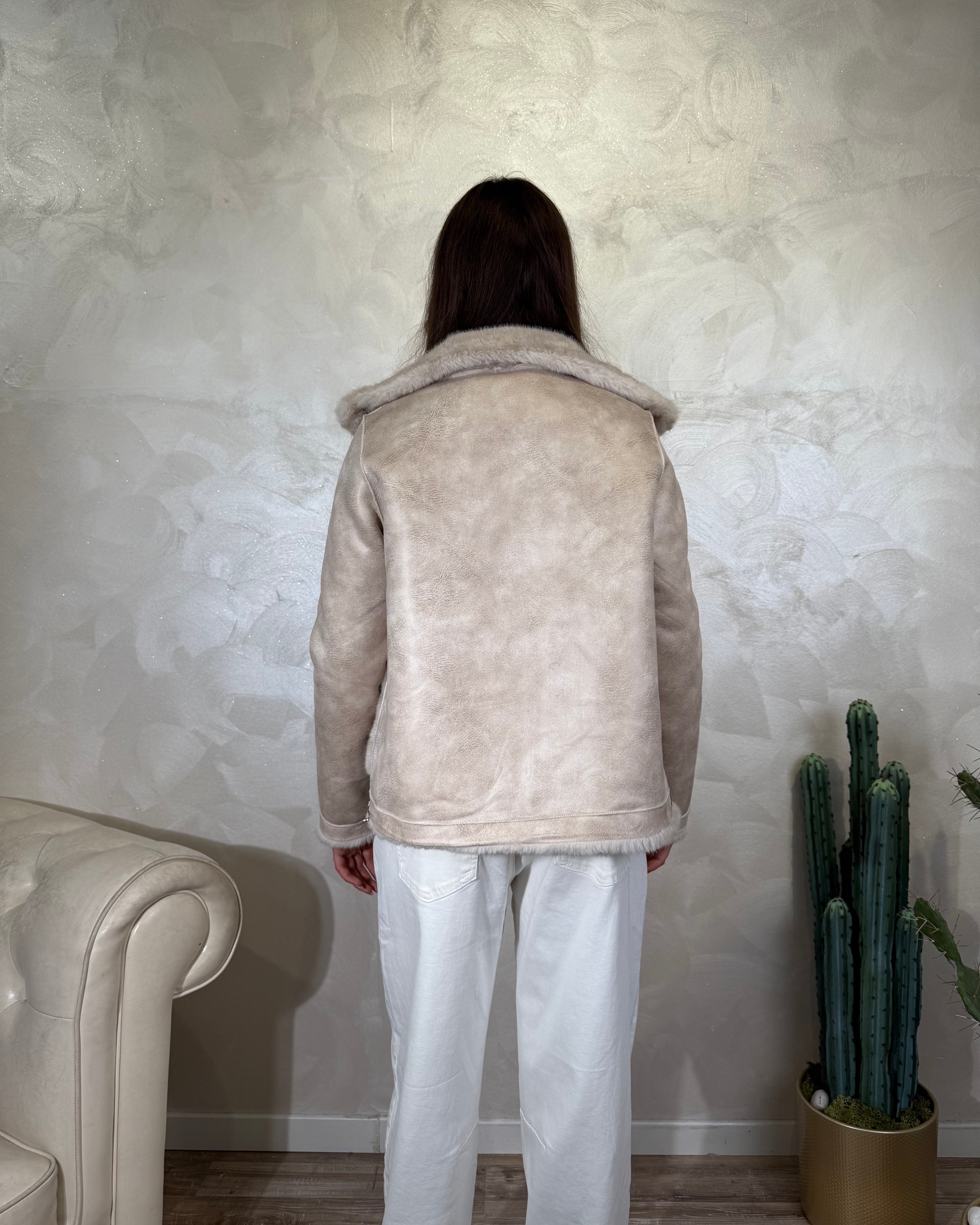 GIUBBOTTINO ECOMONTONE REVERSIBILE COL.PANNA