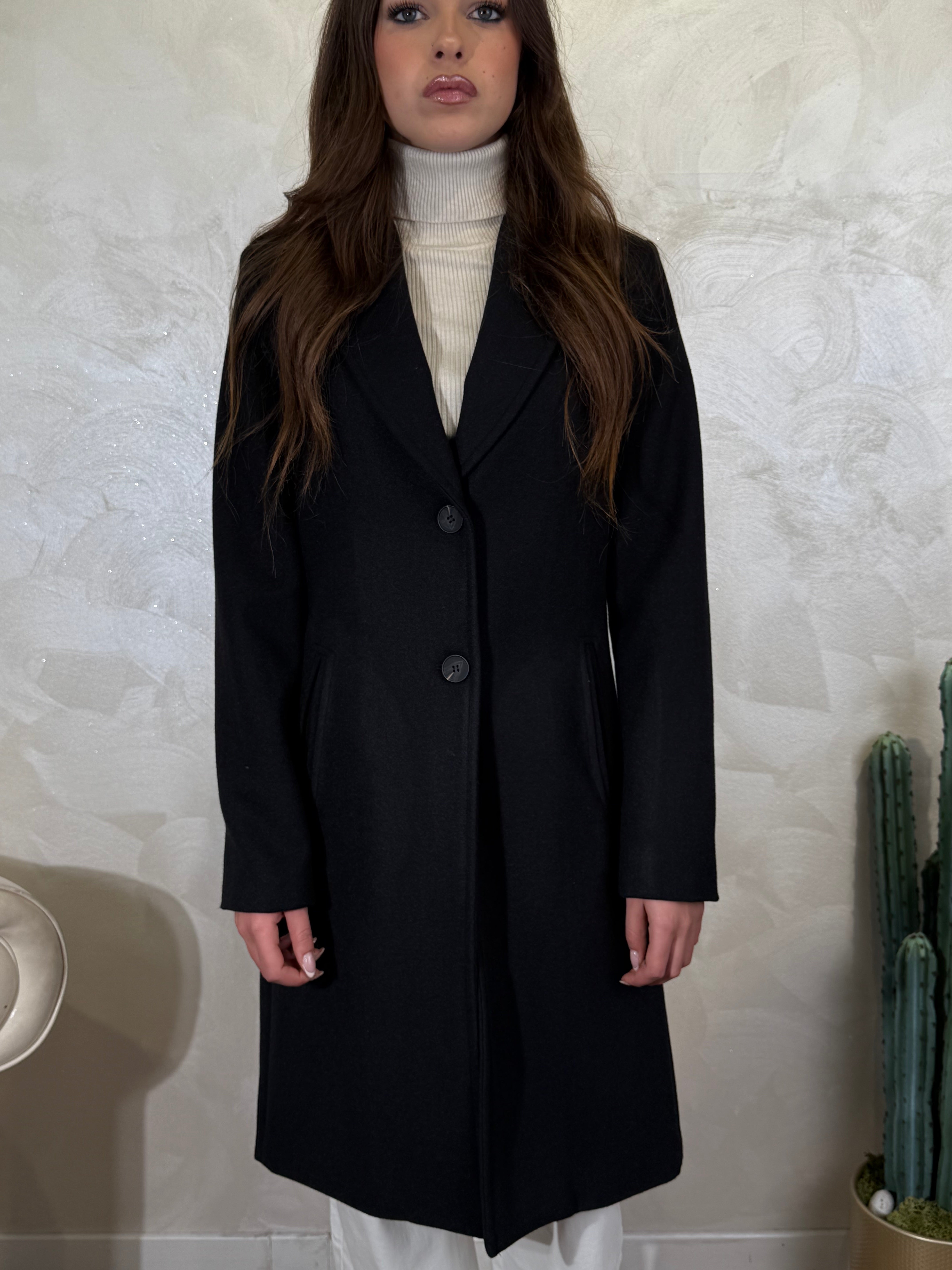 CAPPOTTO BARONETTO MONO PETTO COL. NERO