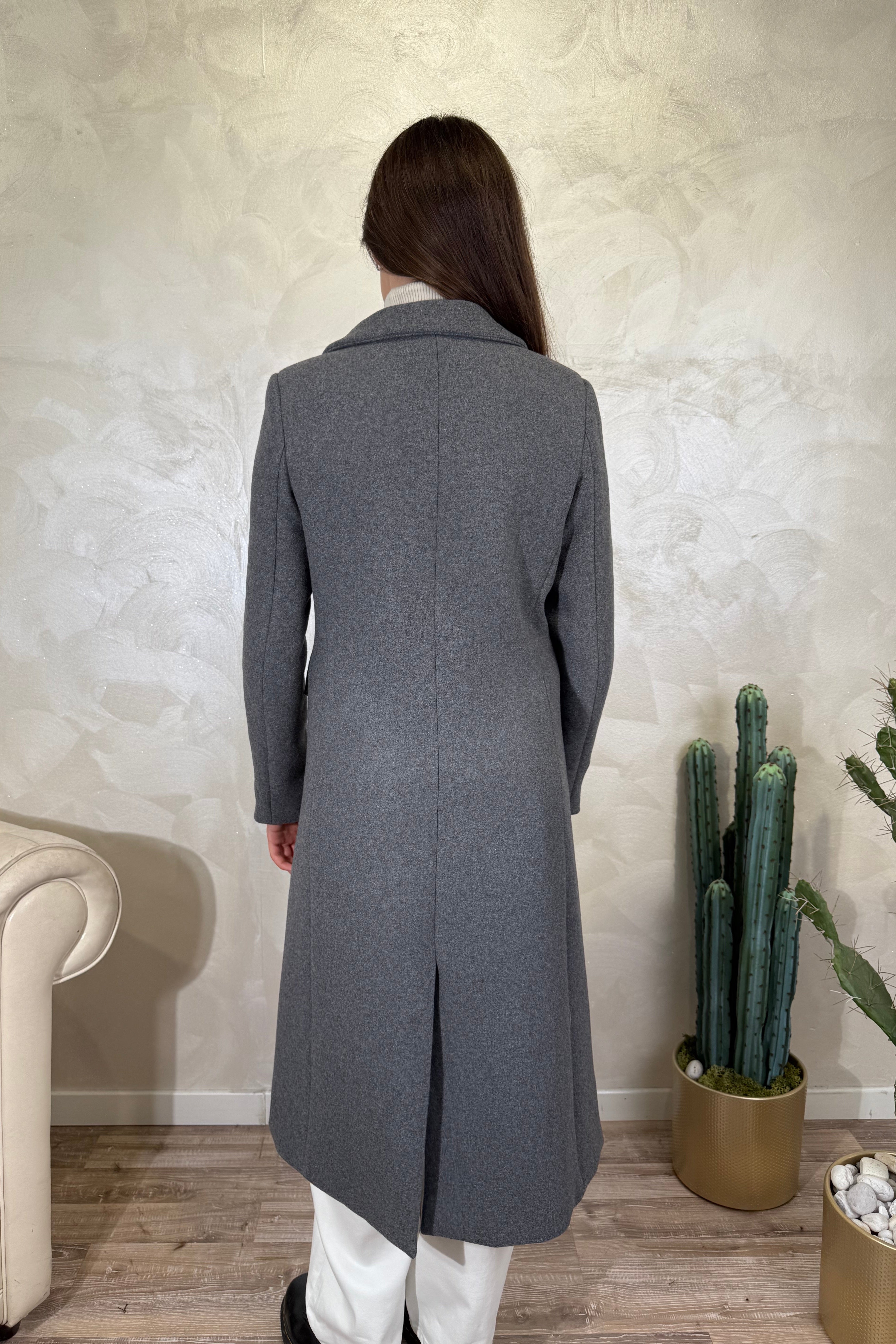 CAPPOTTO DOPPIO PETTO COL.GRIGIO