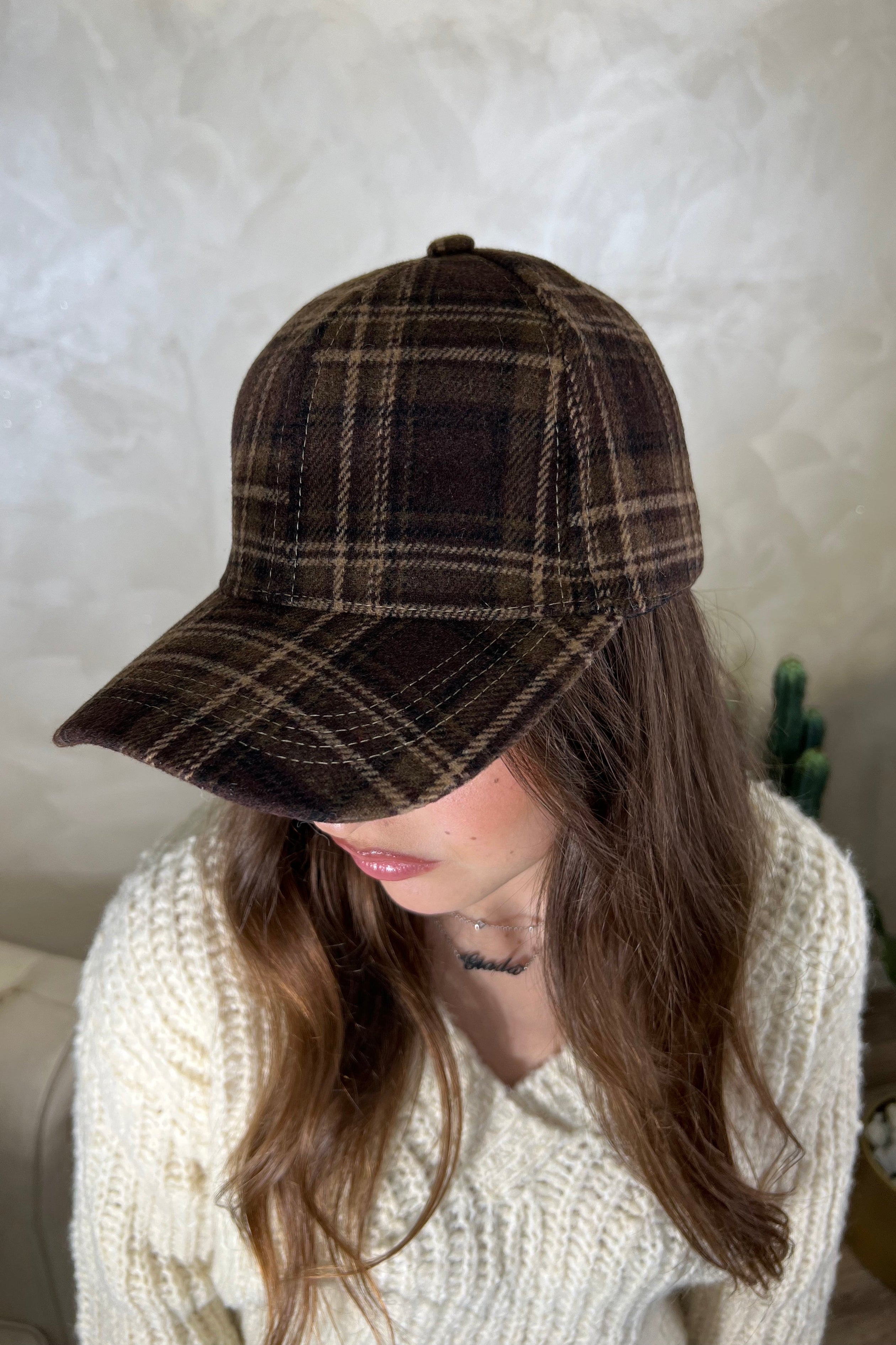 CAPPEELLINO VISIERA CHECK COL. MORO