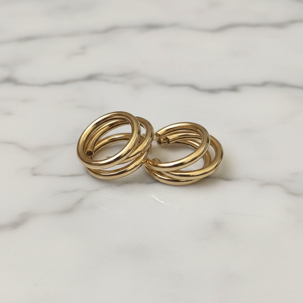 ORECCHINI CERCHI COL. GOLD