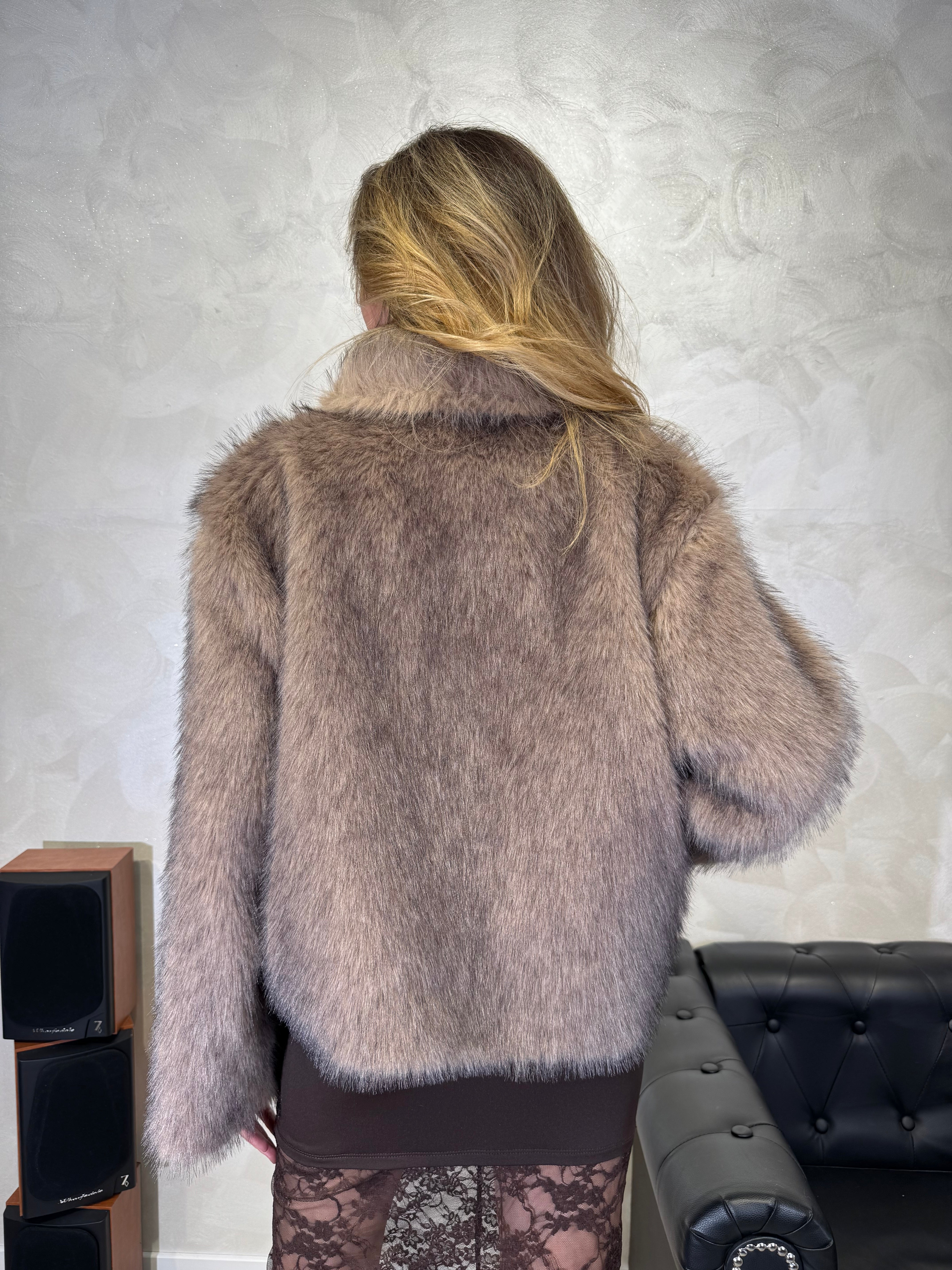 GIACCA ECOPELLICCIA COL. CAMEL