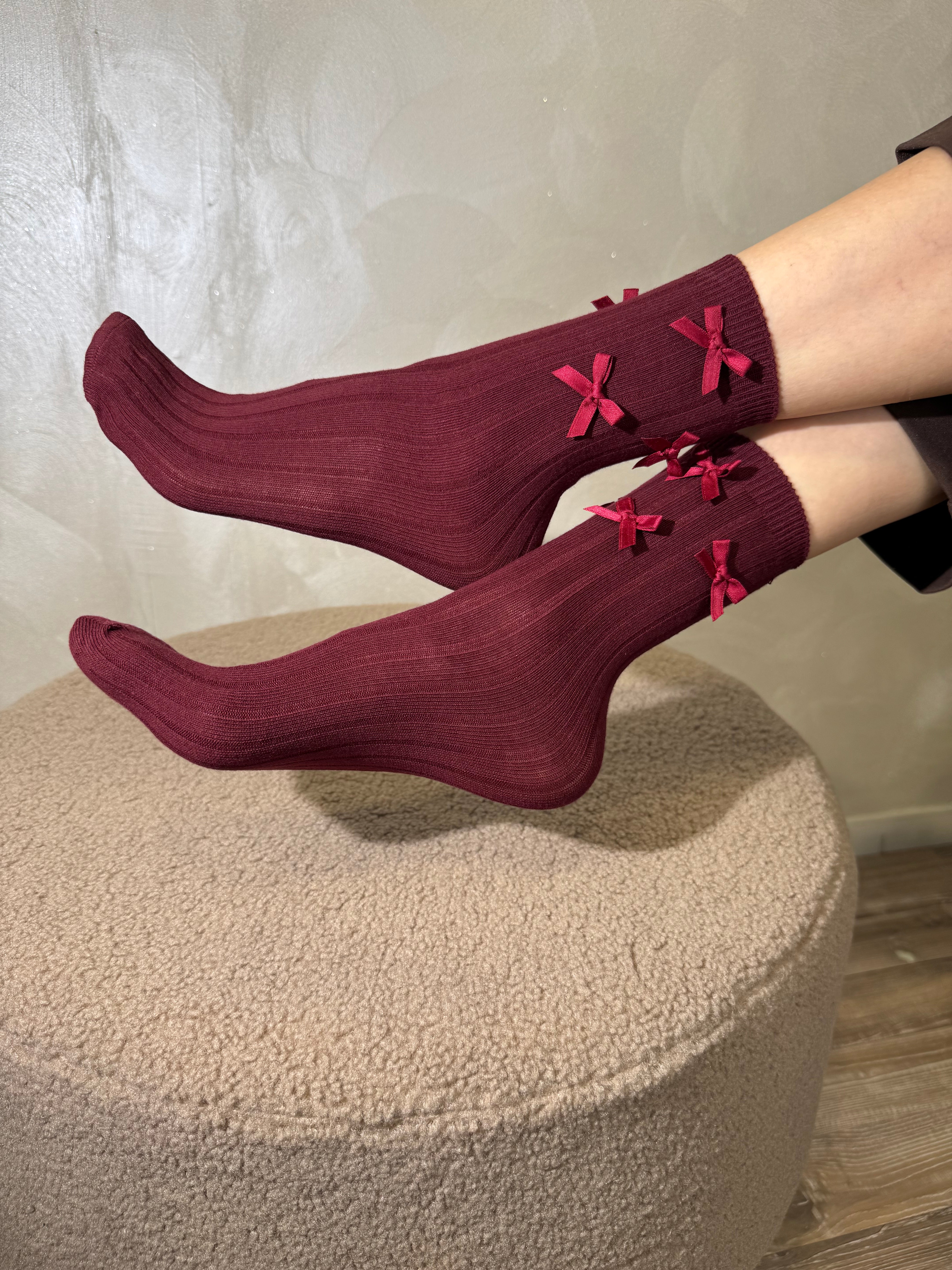 CALZINI FIOCCHI COL.BORDEAUX