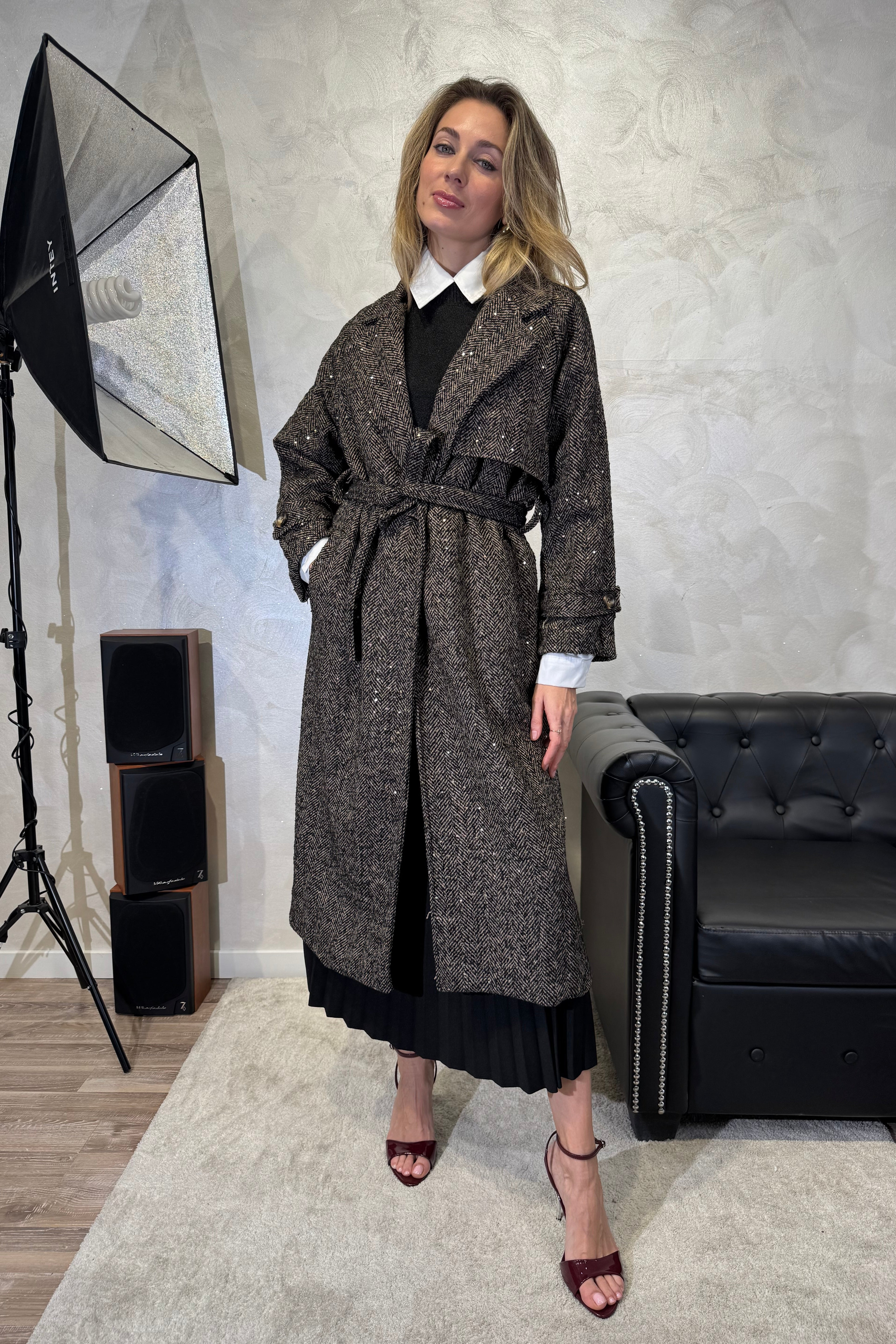 CAPPOTTO LUNGO SPIGATO COL. MORO