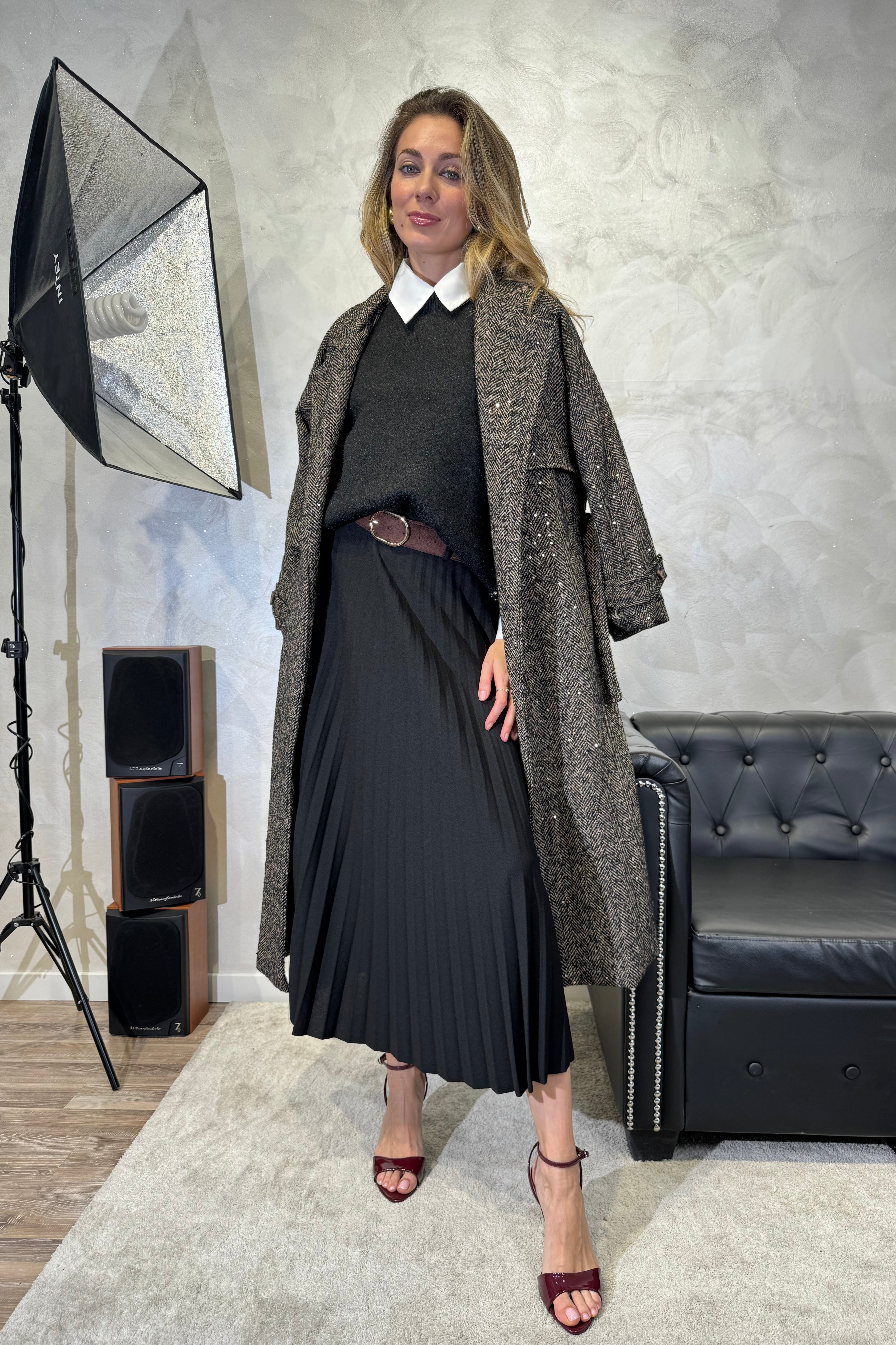 CAPPOTTO LUNGO SPIGATO COL. MORO