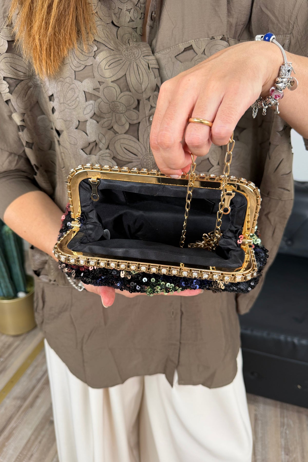 POCHETTE PAILLETTES MULTICOLOR