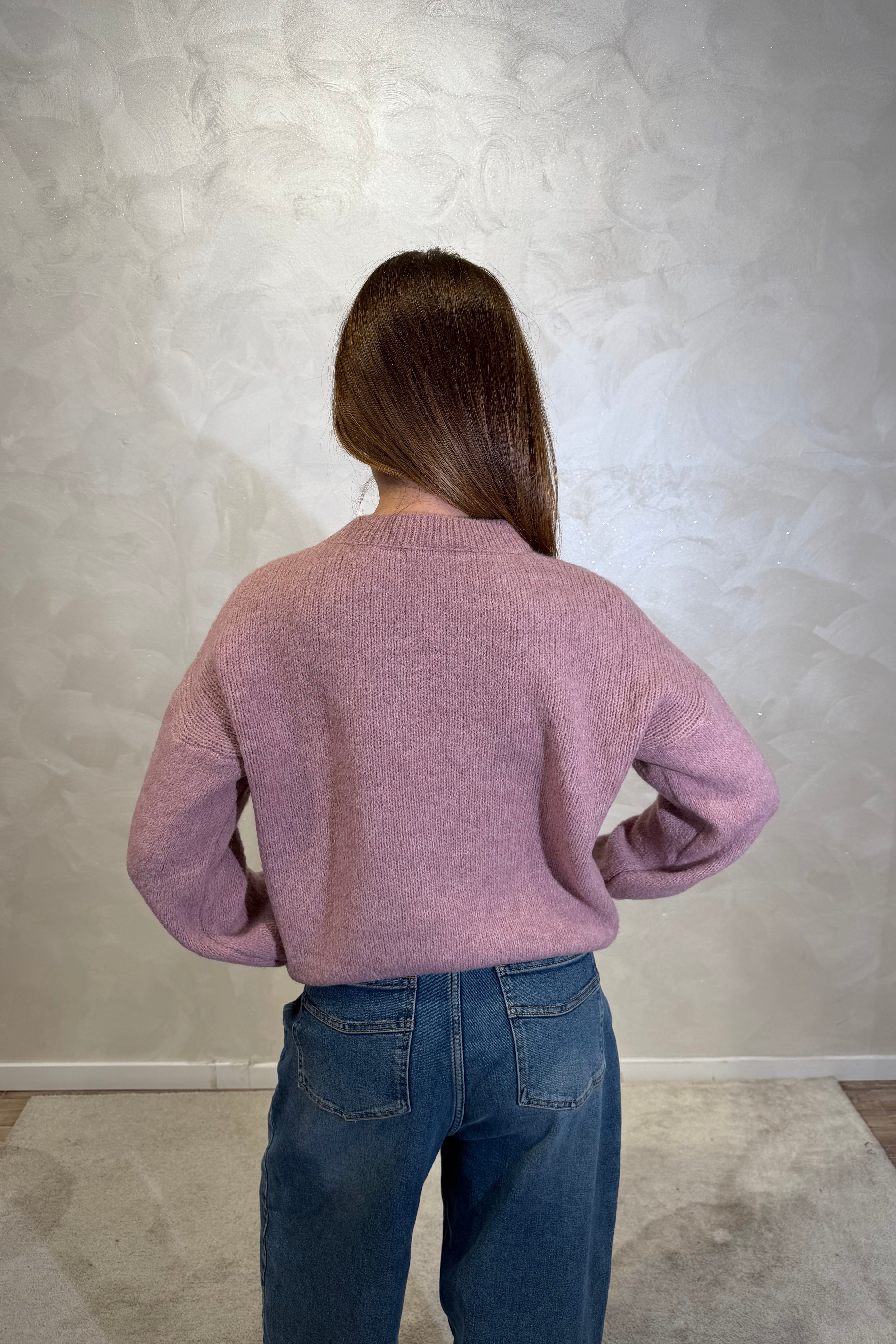 MAGLIONE CON RICAMO "HO SEMPRE RAGIONE" COL.CIPRIA