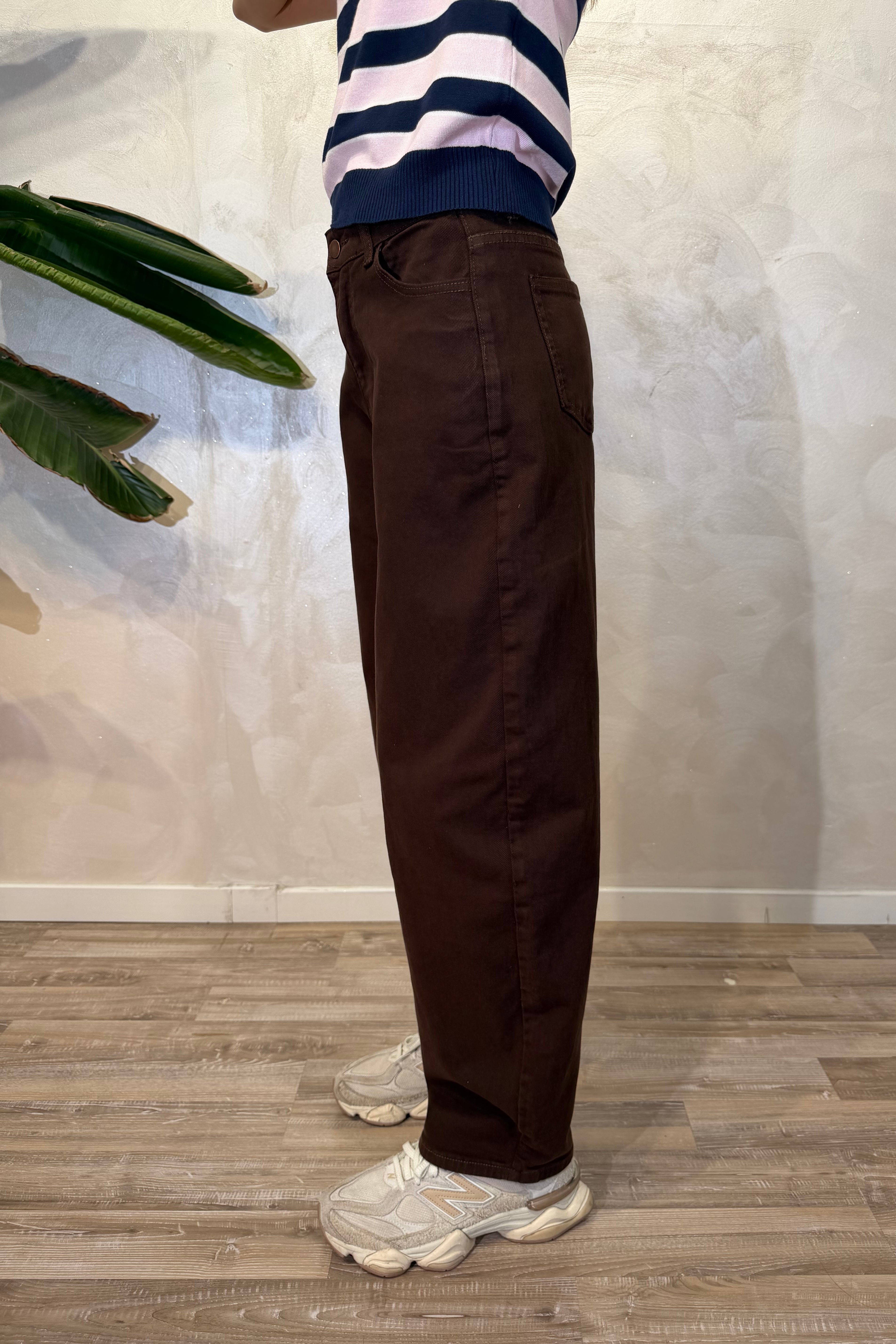 JEANS BALLOON COL. MORO