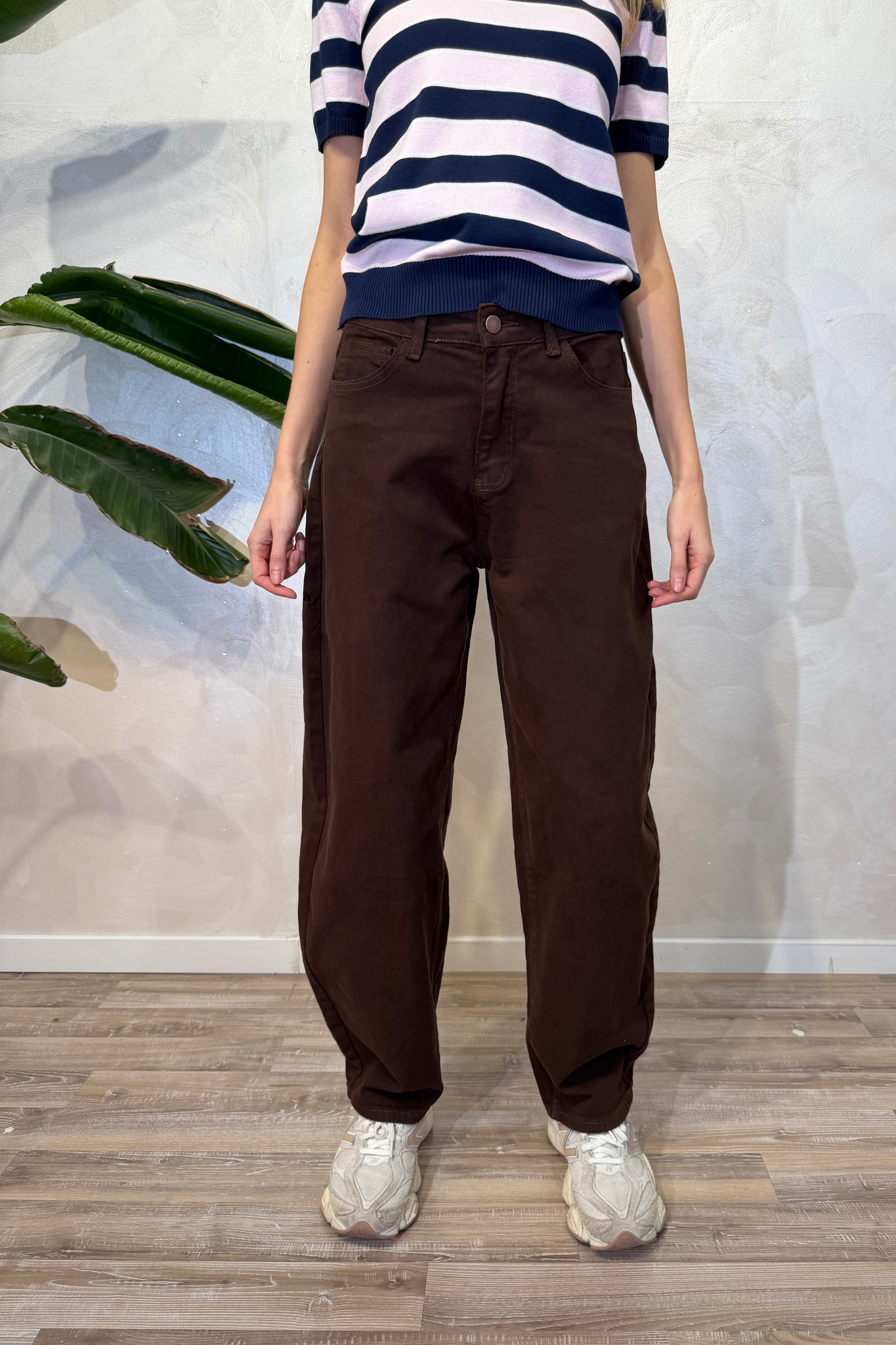 JEANS BALLOON COL. MORO