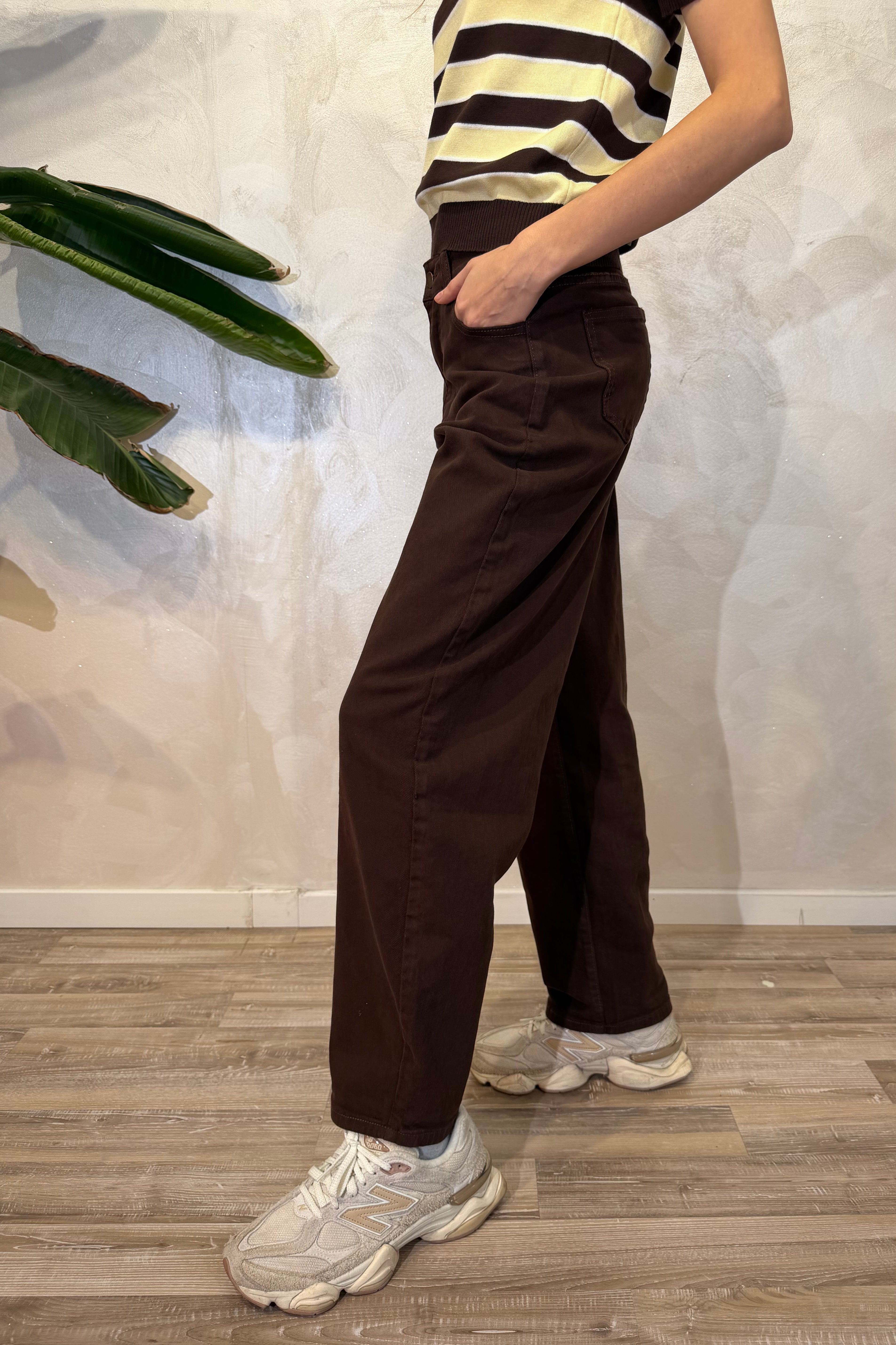 JEANS BALLOON COL. MORO