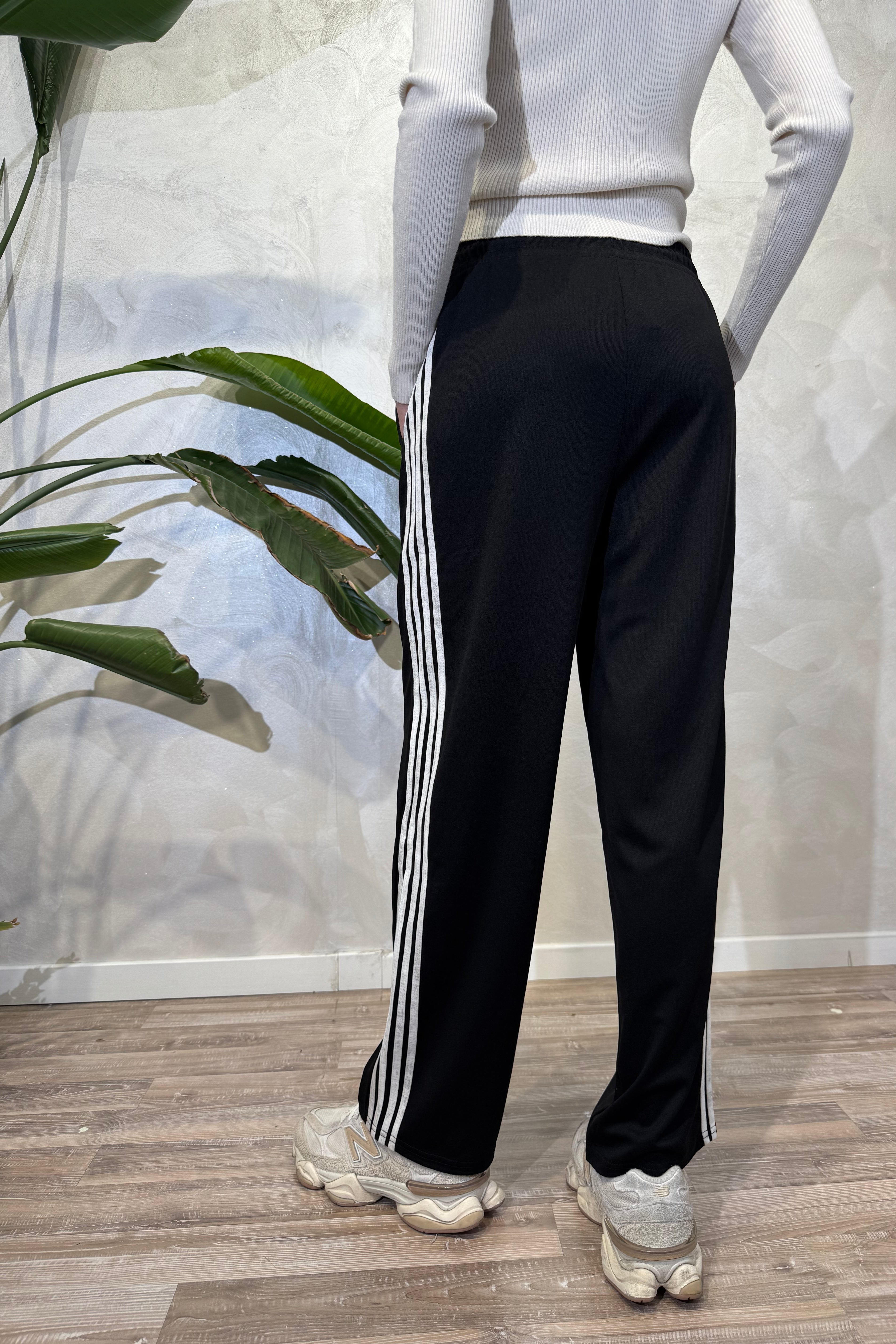 JOGGER STRIPE PANTA CON BANDE LATERALI COL. NERO