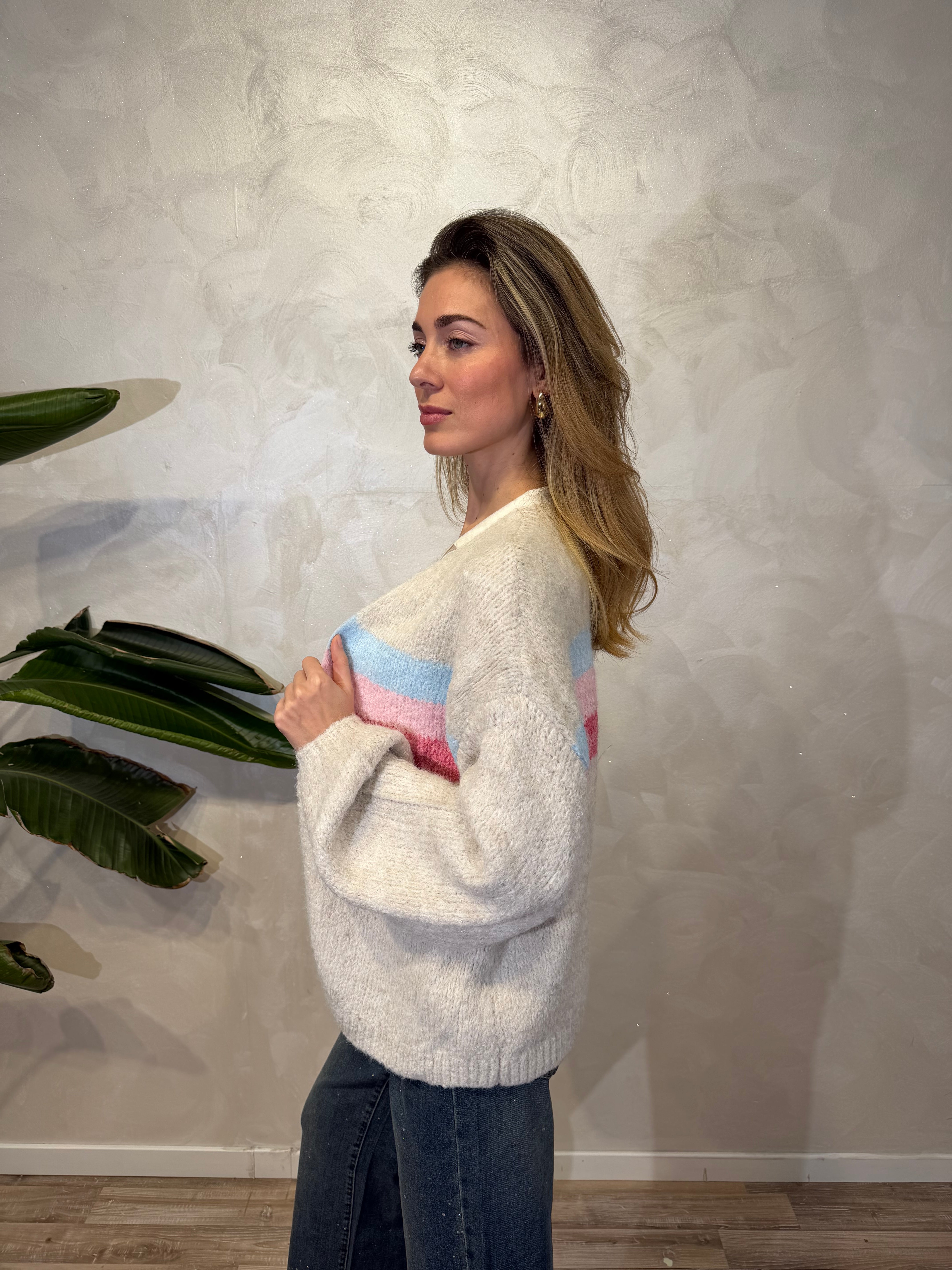 CARDIGAN RIGA URBAN CHIC COL.PANNA