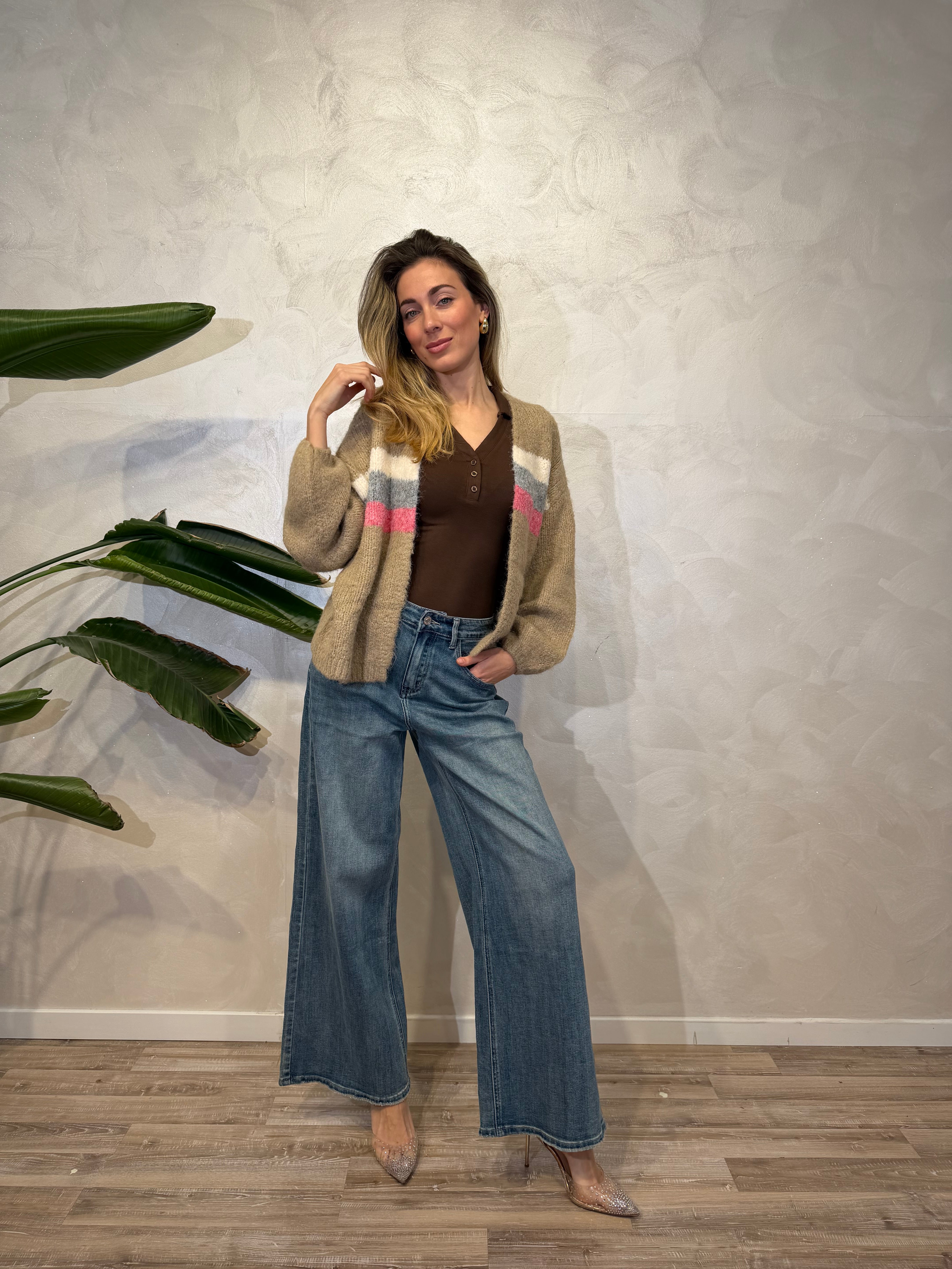 CARDIGAN RIGA URBAN CHIC COL.CAMEL