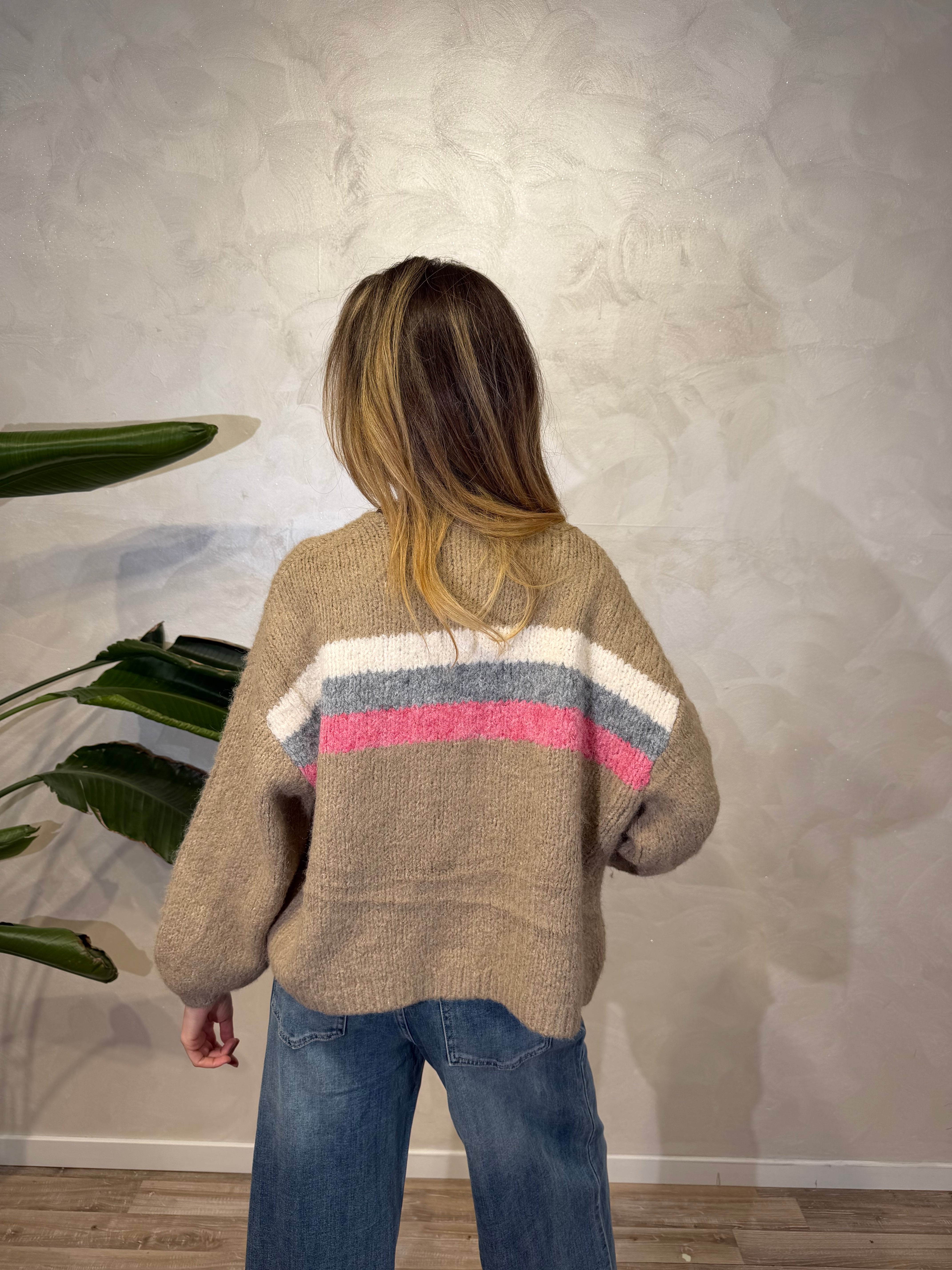 CARDIGAN RIGA URBAN CHIC COL.CAMEL