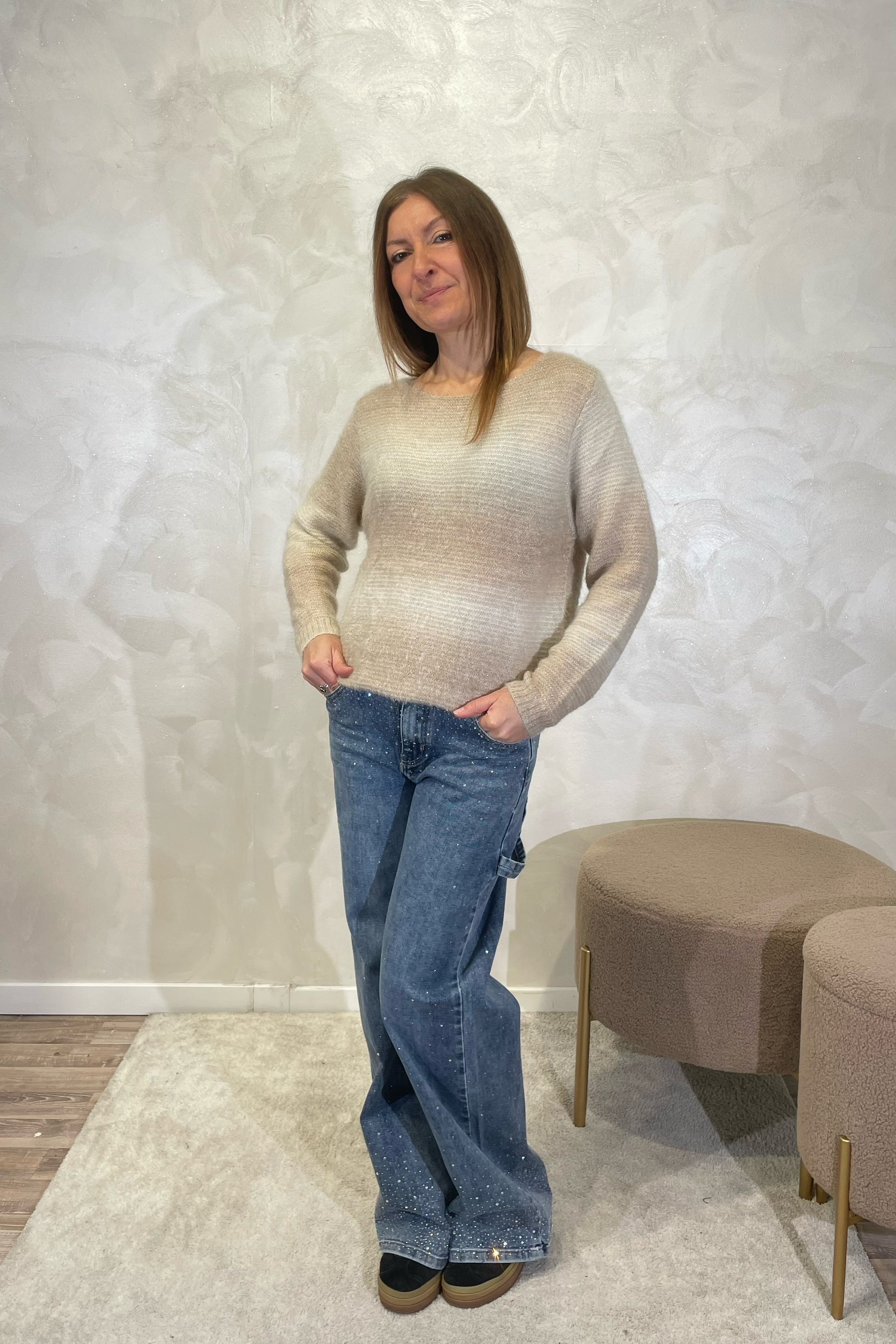 MAGLIA DEGRADE' COL.CAMEL