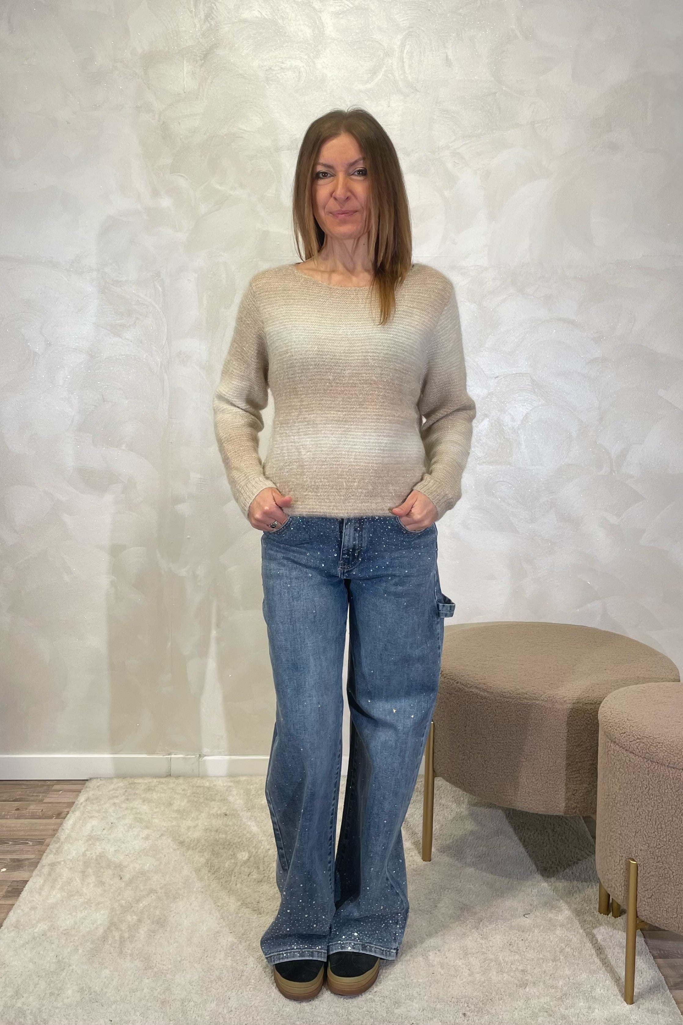 MAGLIA DEGRADE' COL.CAMEL