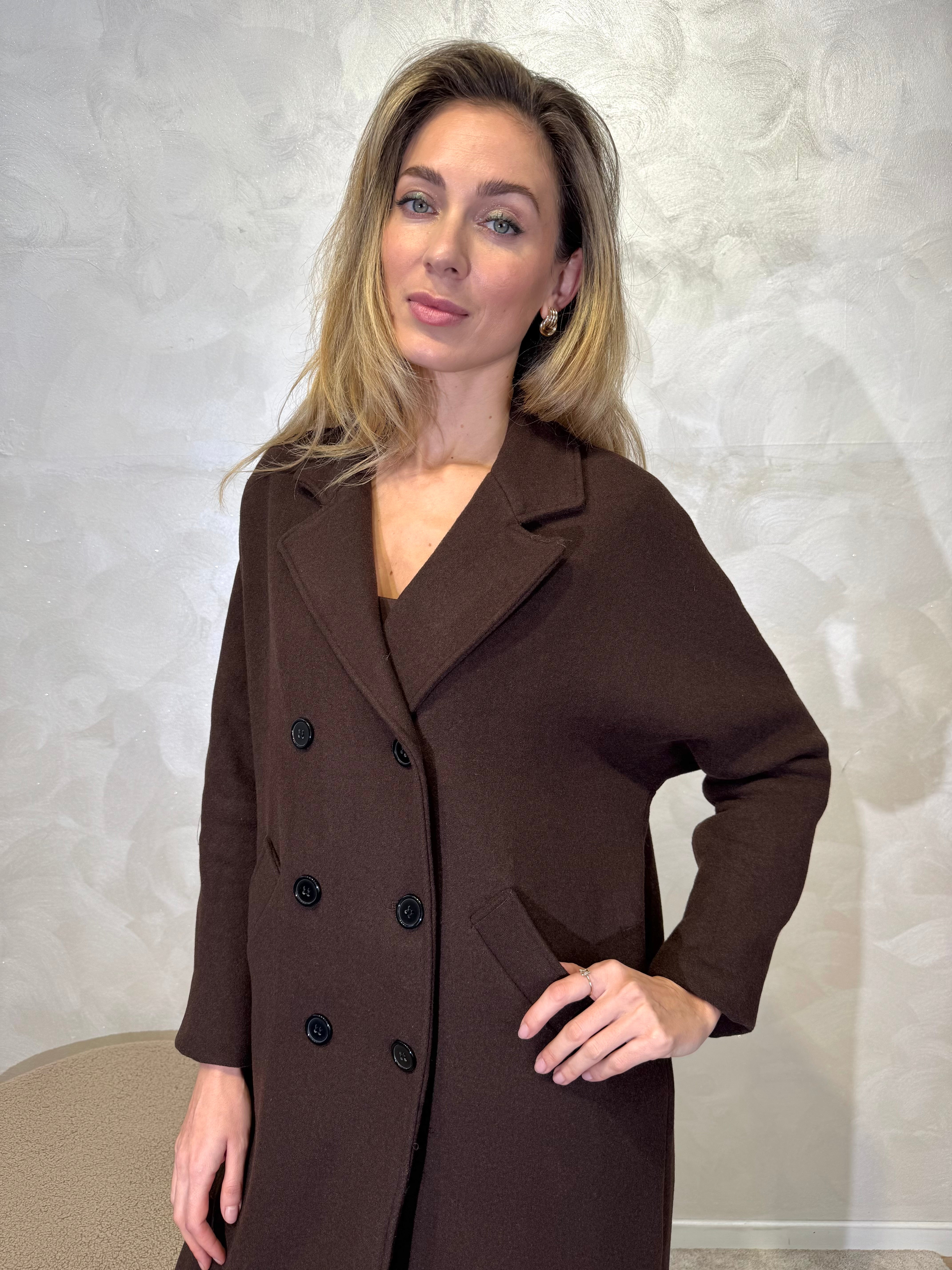 CAPPOTTO FIT.OVER DOPPIO PETTO COL MORO