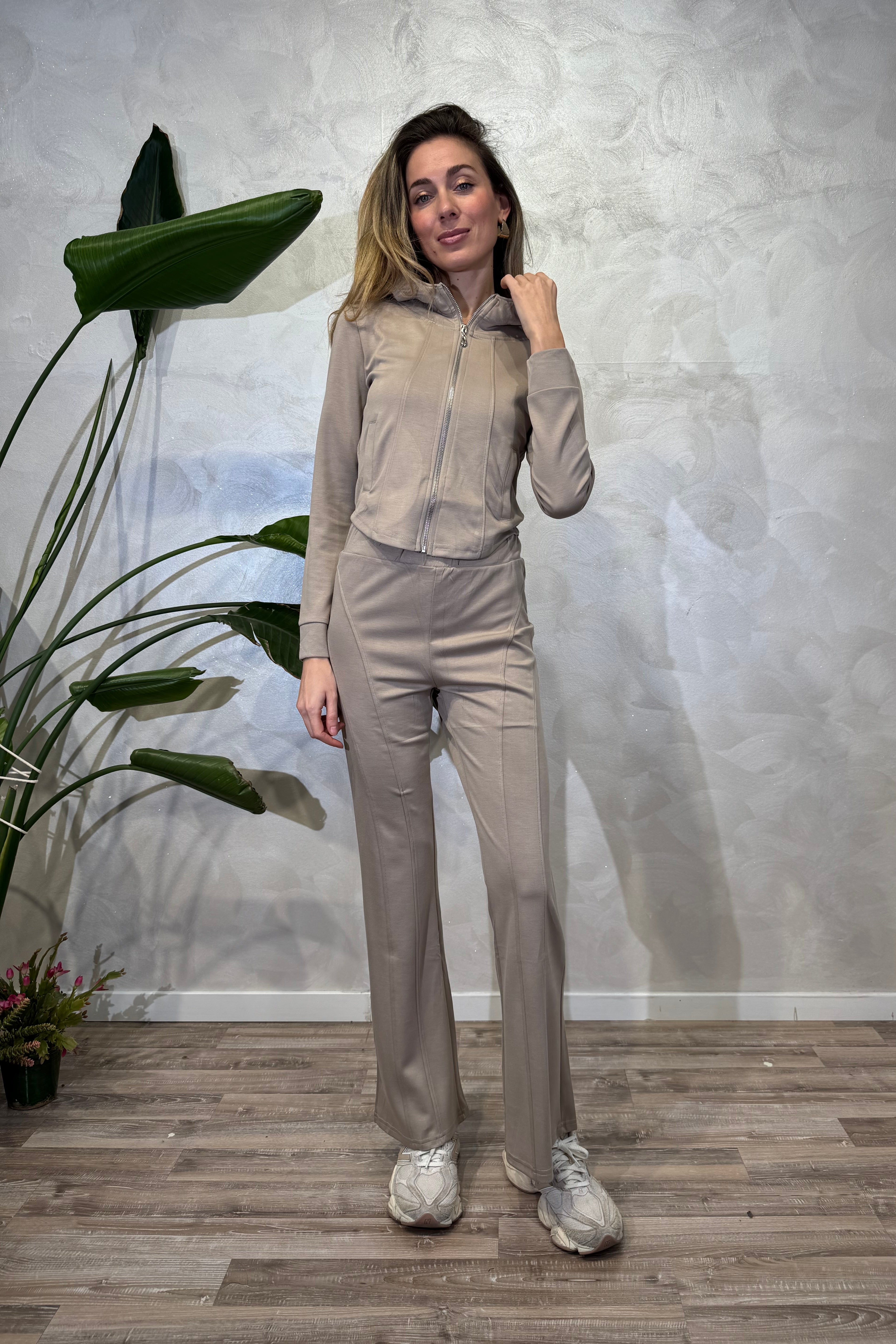 SET TUTA ZIP-UP COL. TORTORA