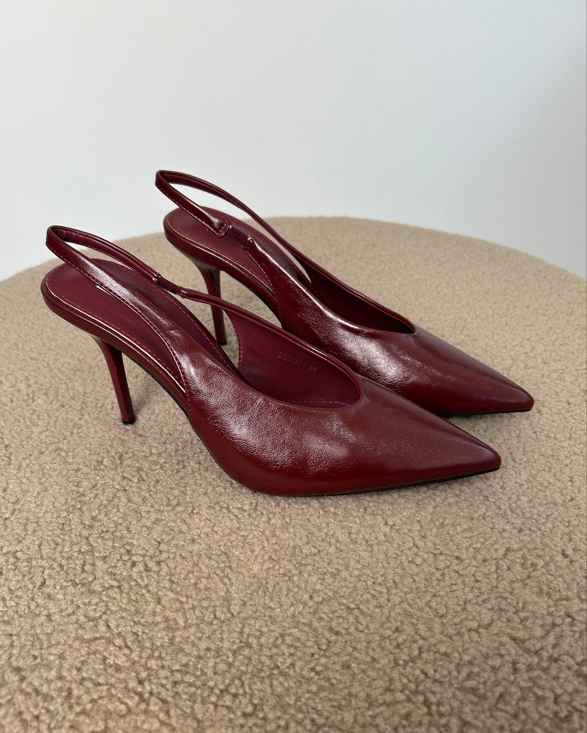 DÉCOLLETÉ SLINGBACK A PUNTA AFFUSOLATA BORDEAUX INTENSO