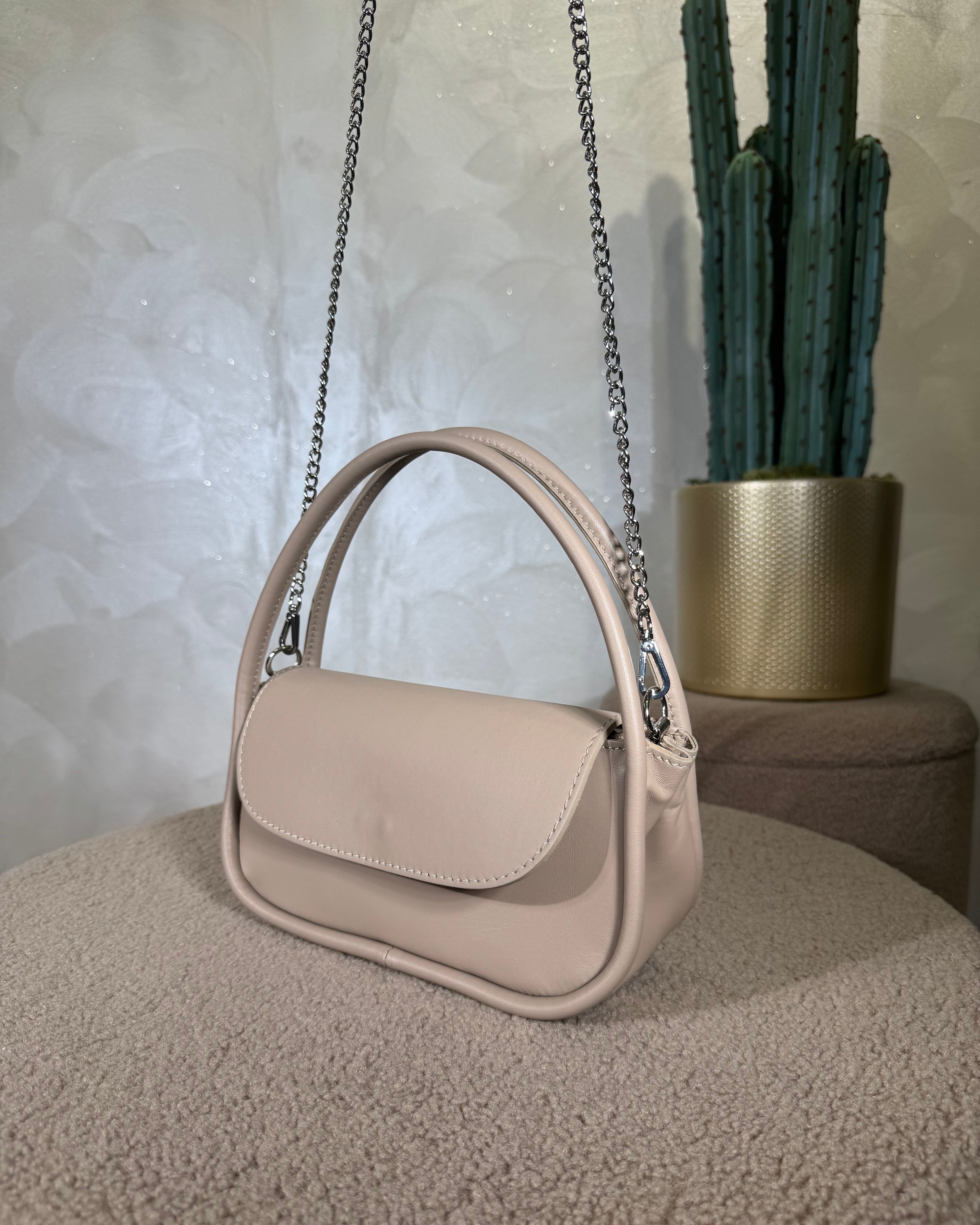 BORSA A SPALLA COL.BEIGE