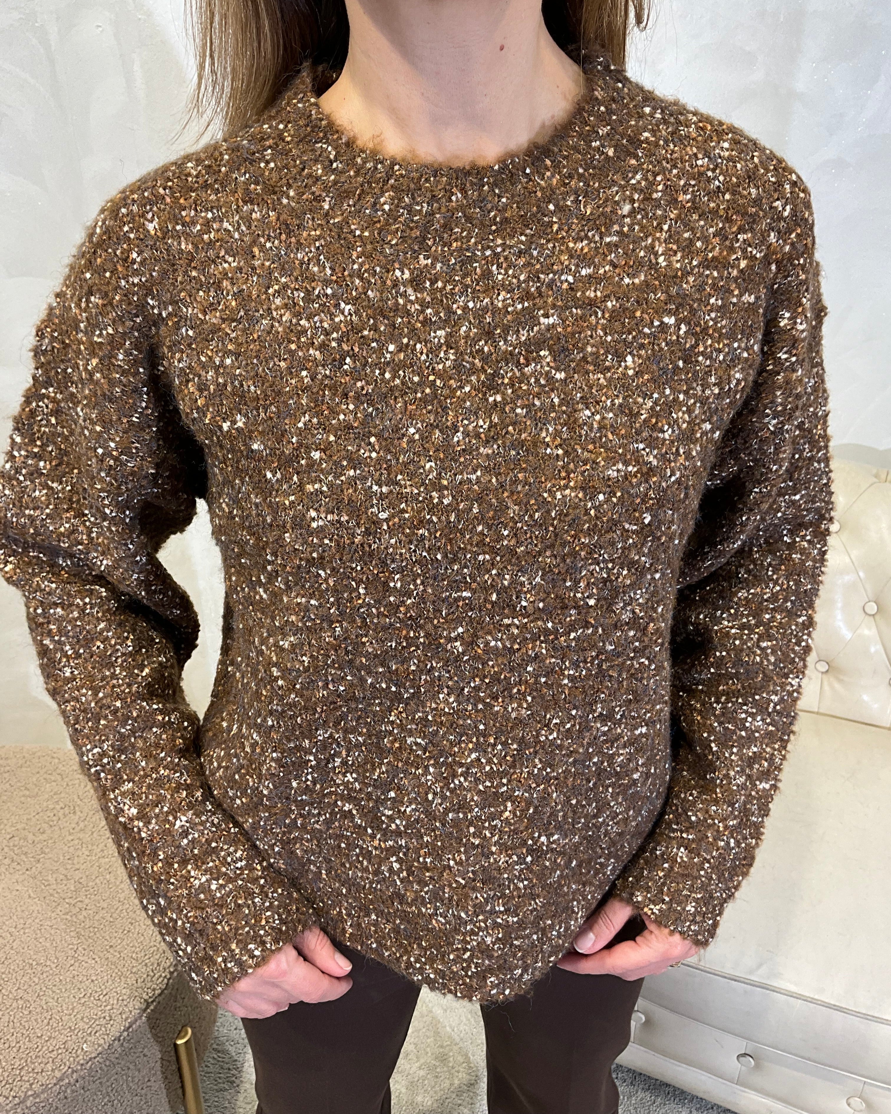 MAGLIA BICOLOR FILATO BORBIDOSO COL. MORO