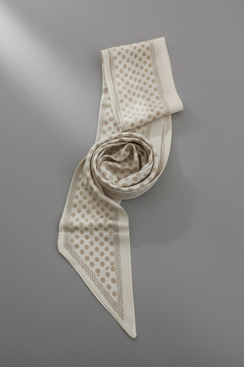 BANDANA USO DOPPIO CAPELLI & FUSCIACCA A POIS COL PANNA