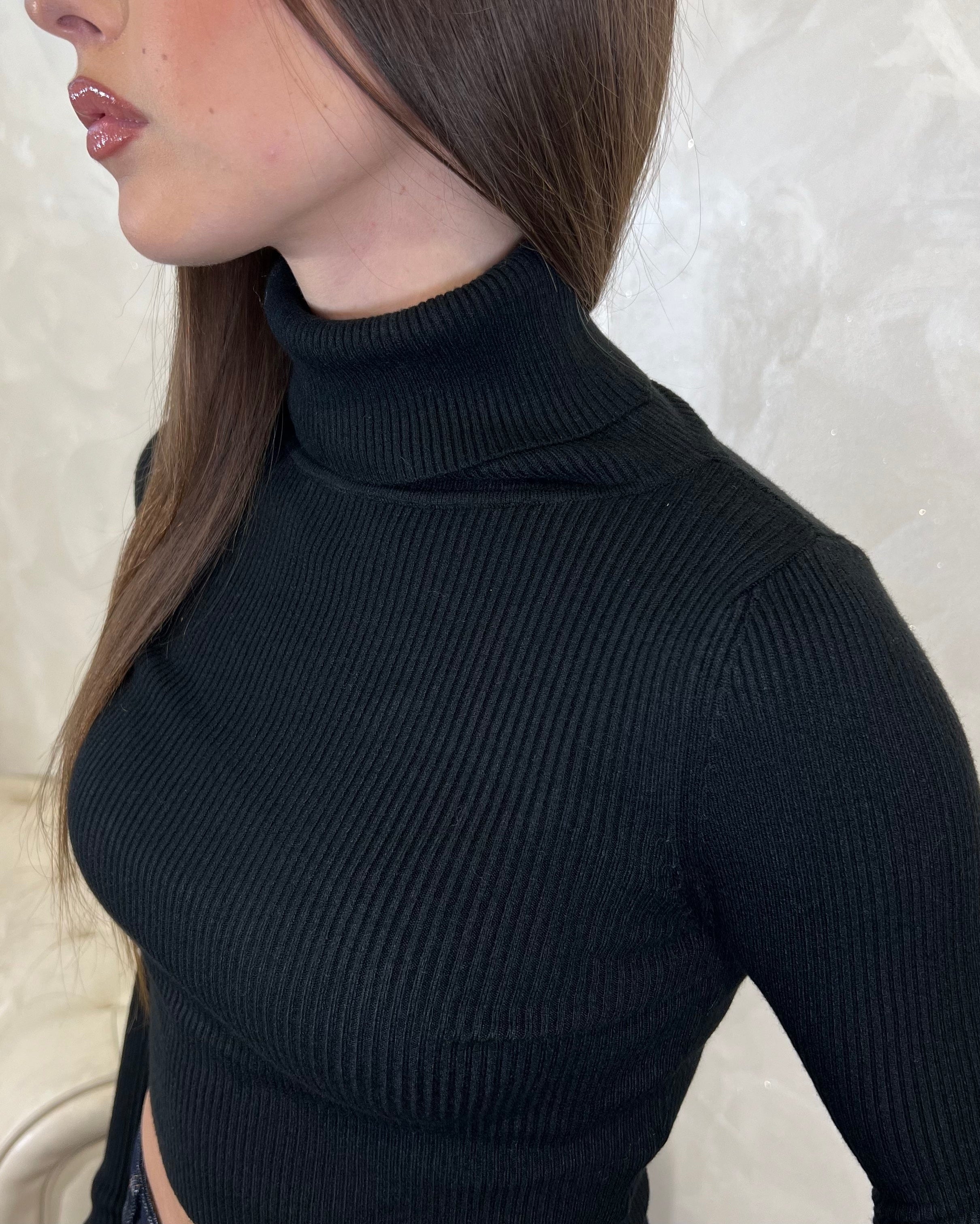 DOLCEVITA CROPPED COSTINA COL.NERO