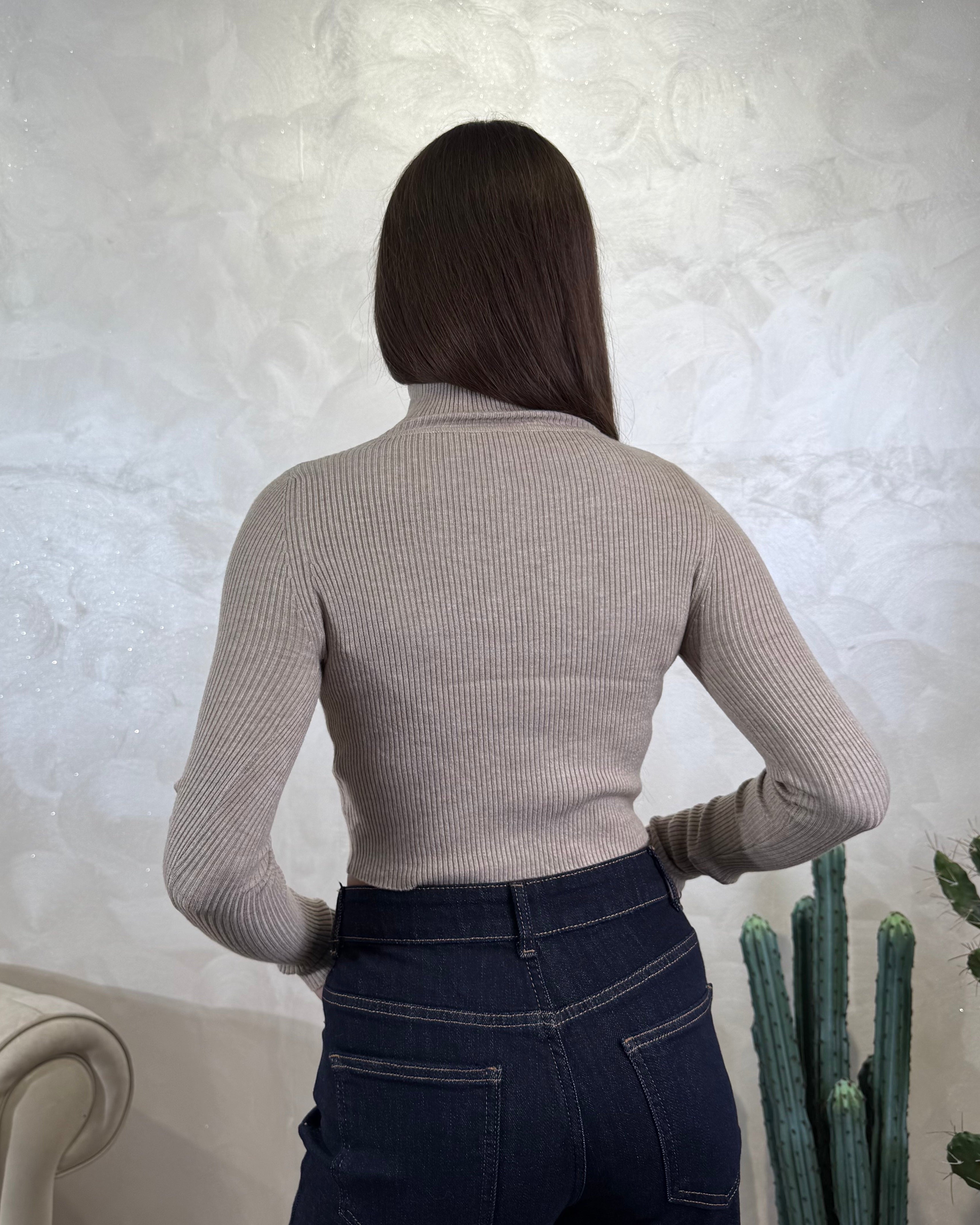 DOLCEVITA CROPPED COSTINA  COL.CAMEL