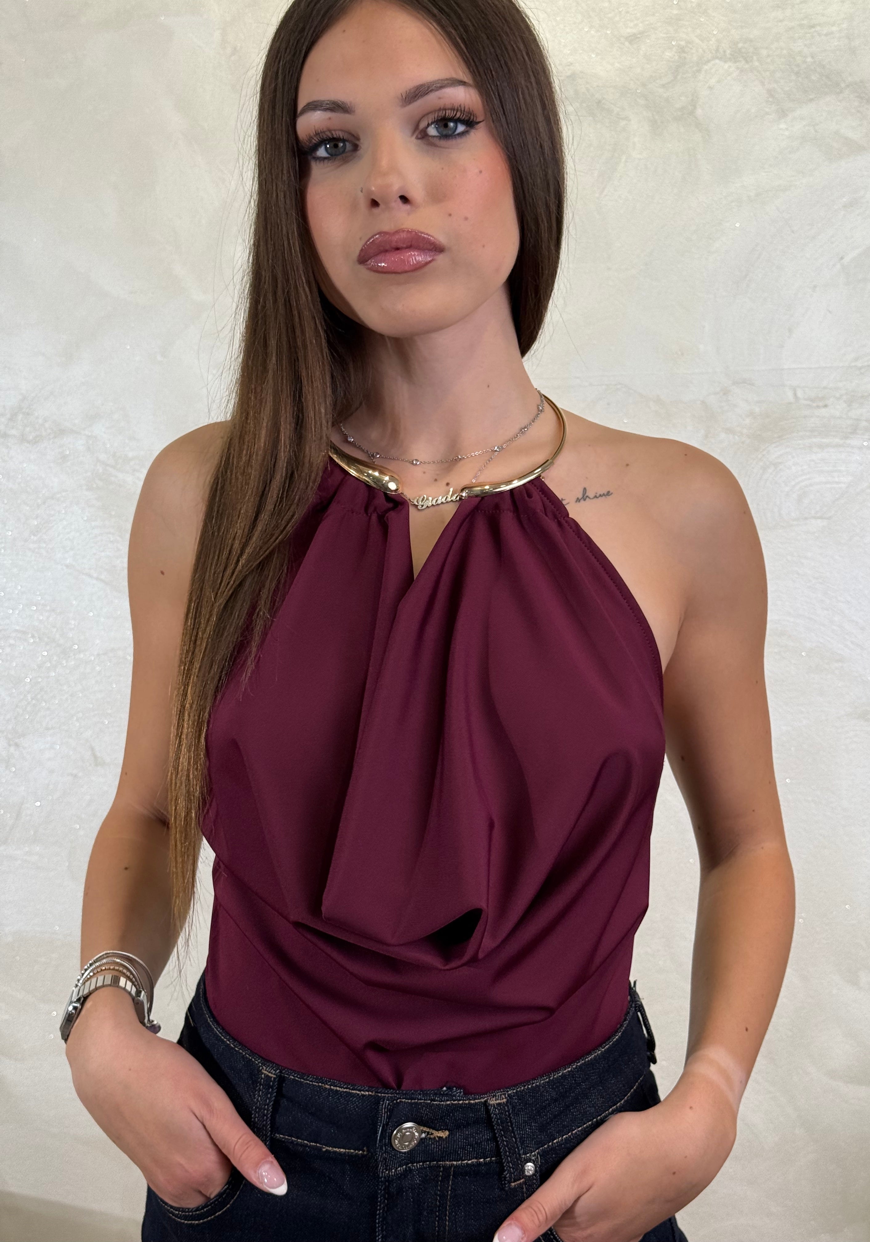 BODY COLLO SCHIAVA COL. BORDEAUX