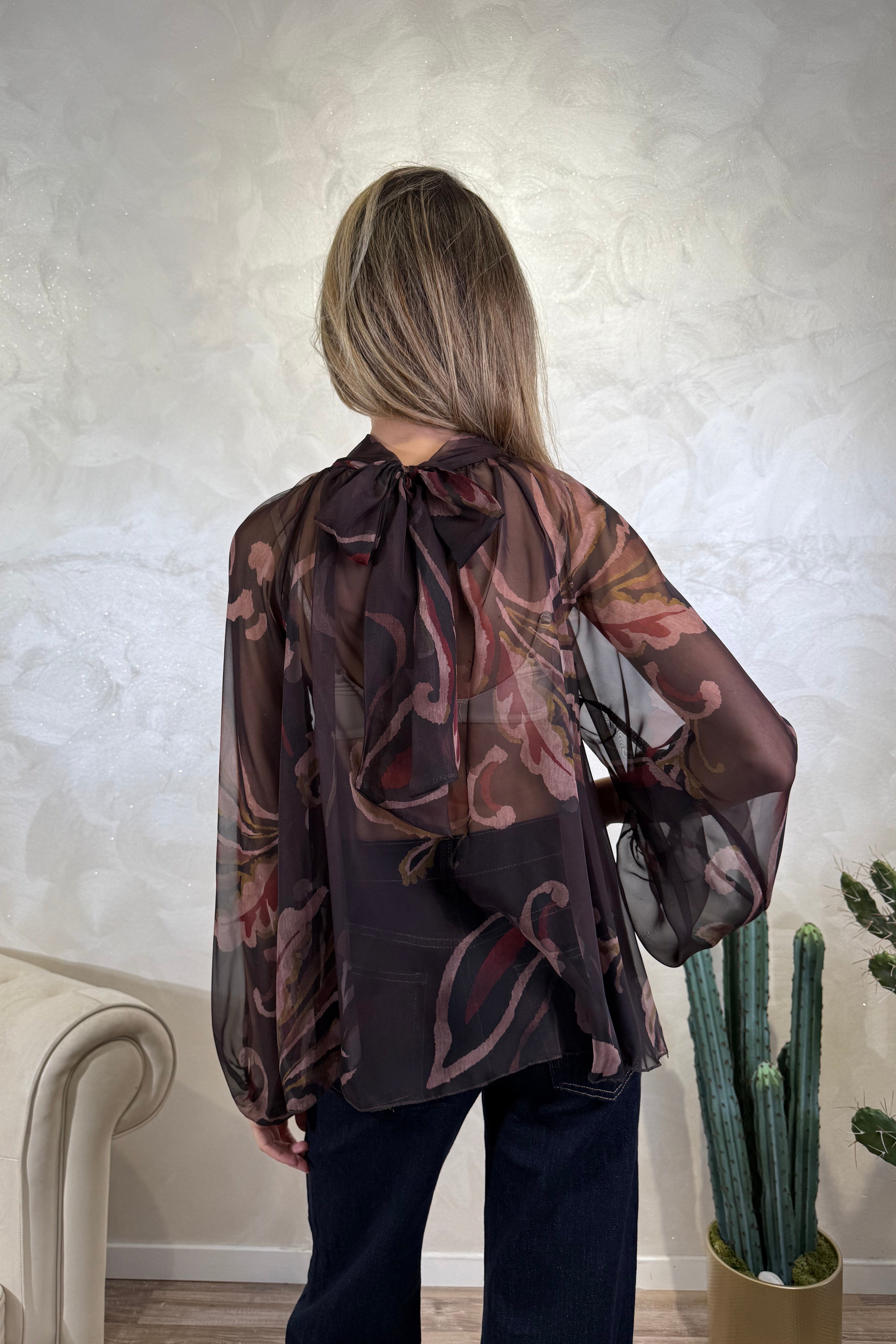 CAMICIA FANTASIA COLLO A FUSCIACCA COL. MORO