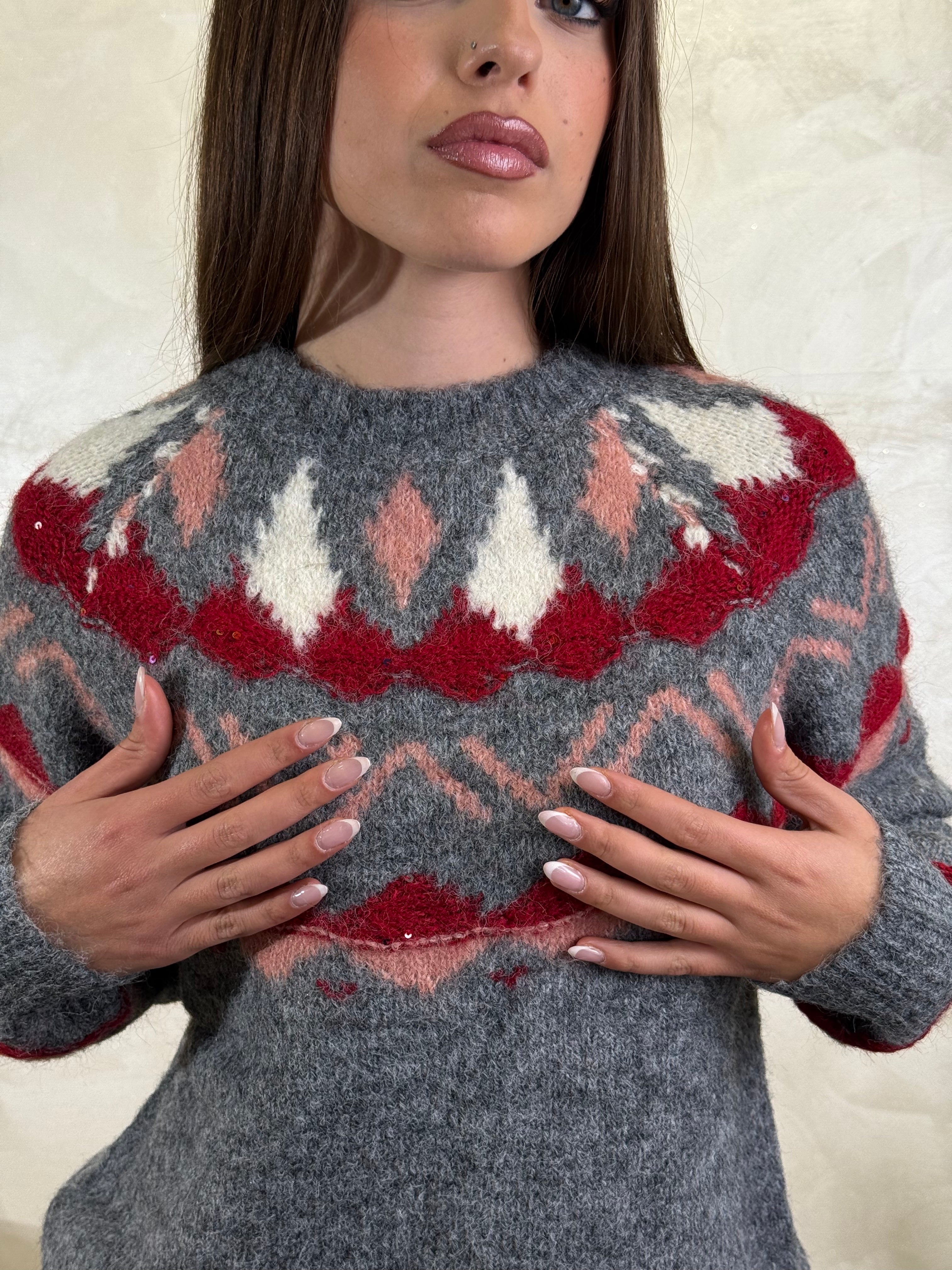 MAGLIA NORVEGESE COL. GRIGIO