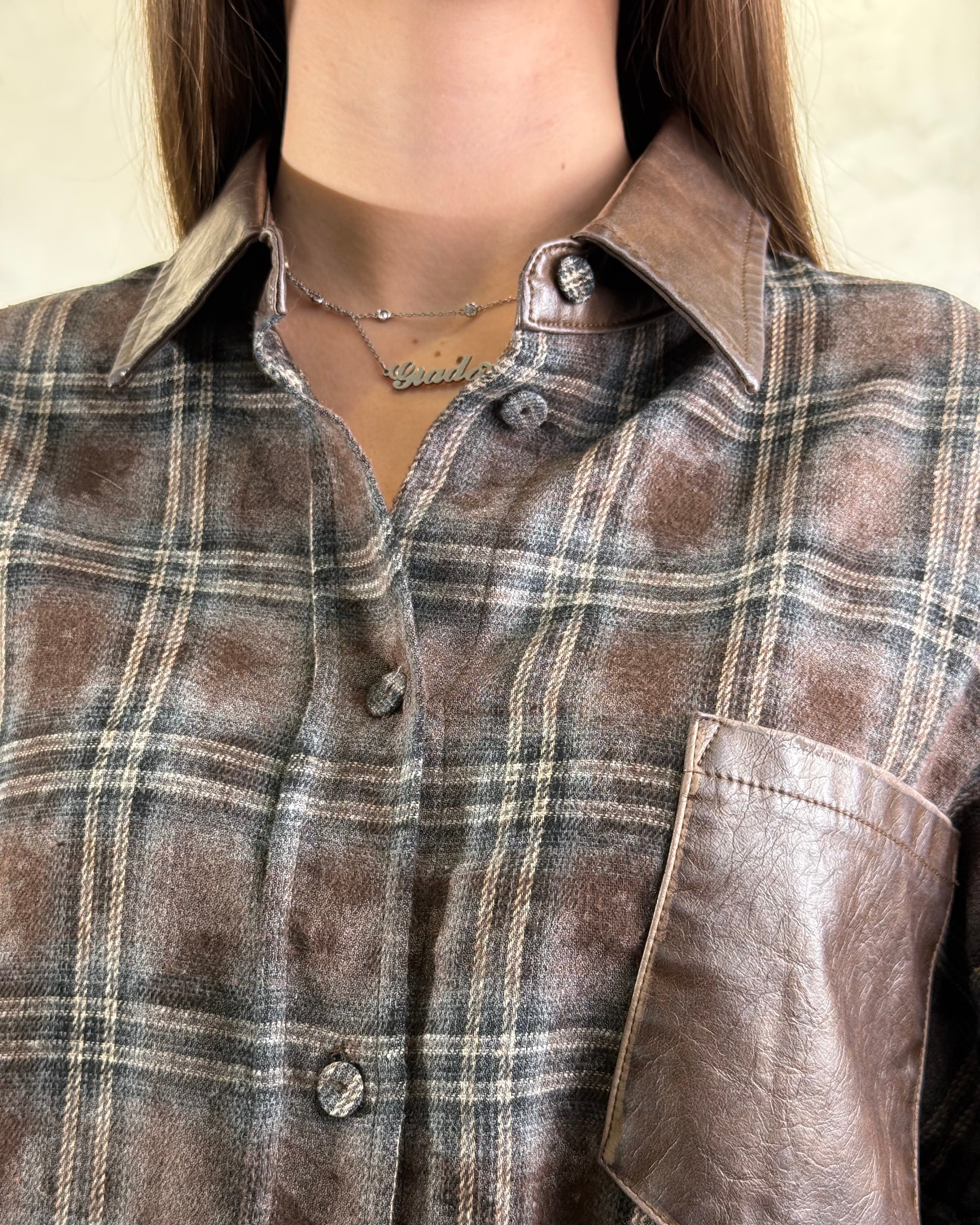 CAMICIA EFFETTO VINTAGE USED COL. MORO