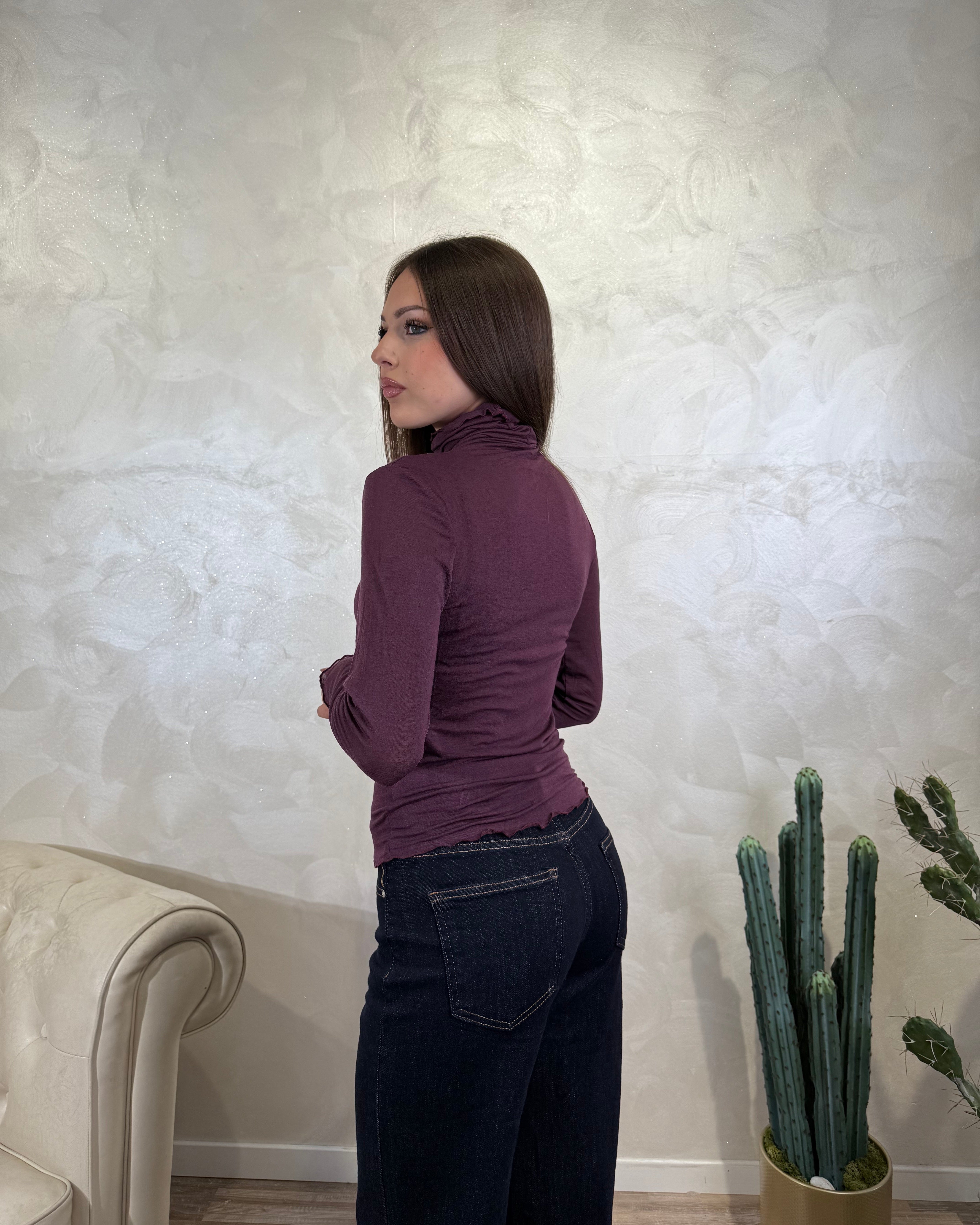 TOP DOLCEVITA COL.BORDEAUX