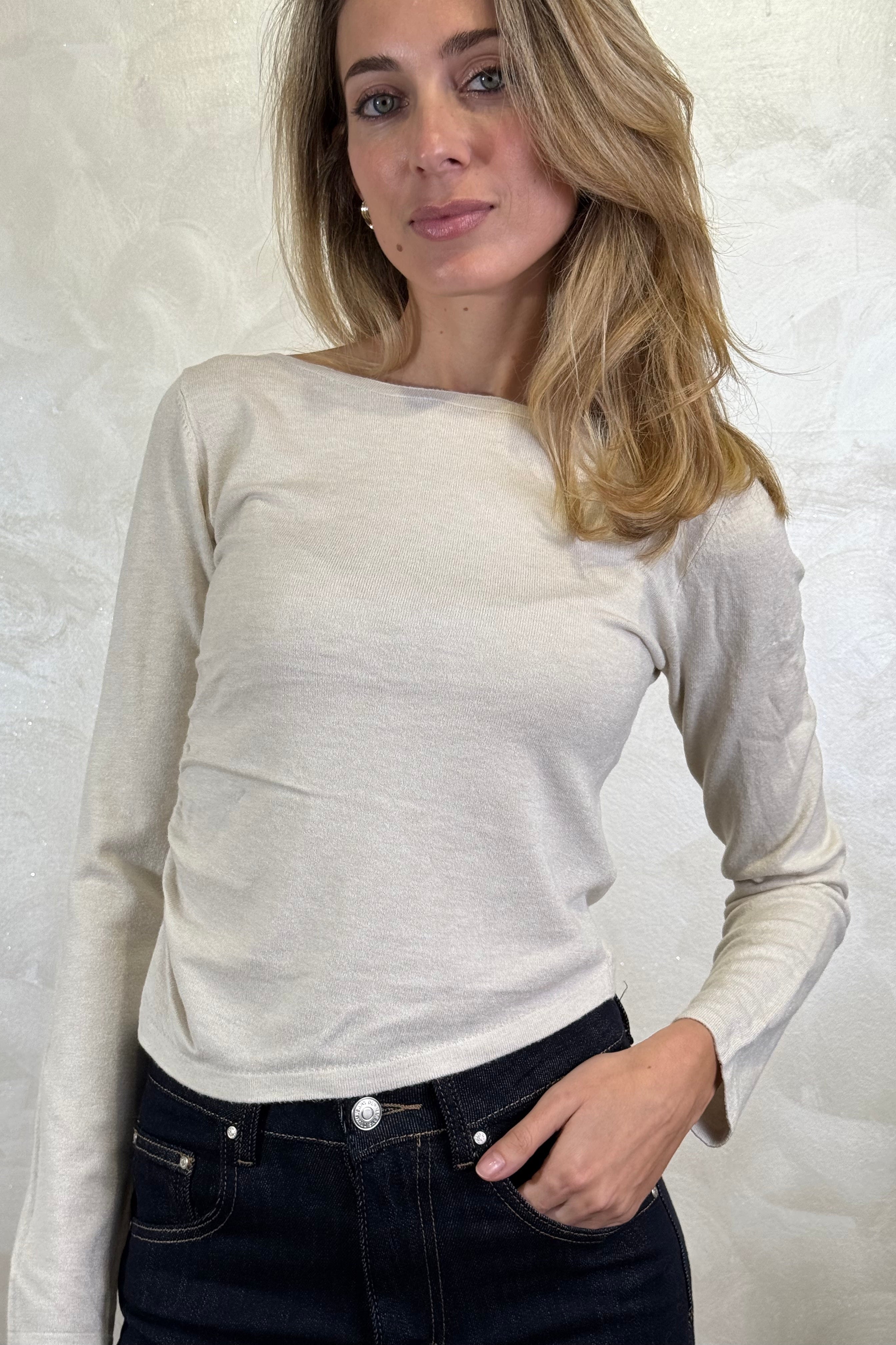 MAGLIA PARICOLLO AMPIO COL.PANNA