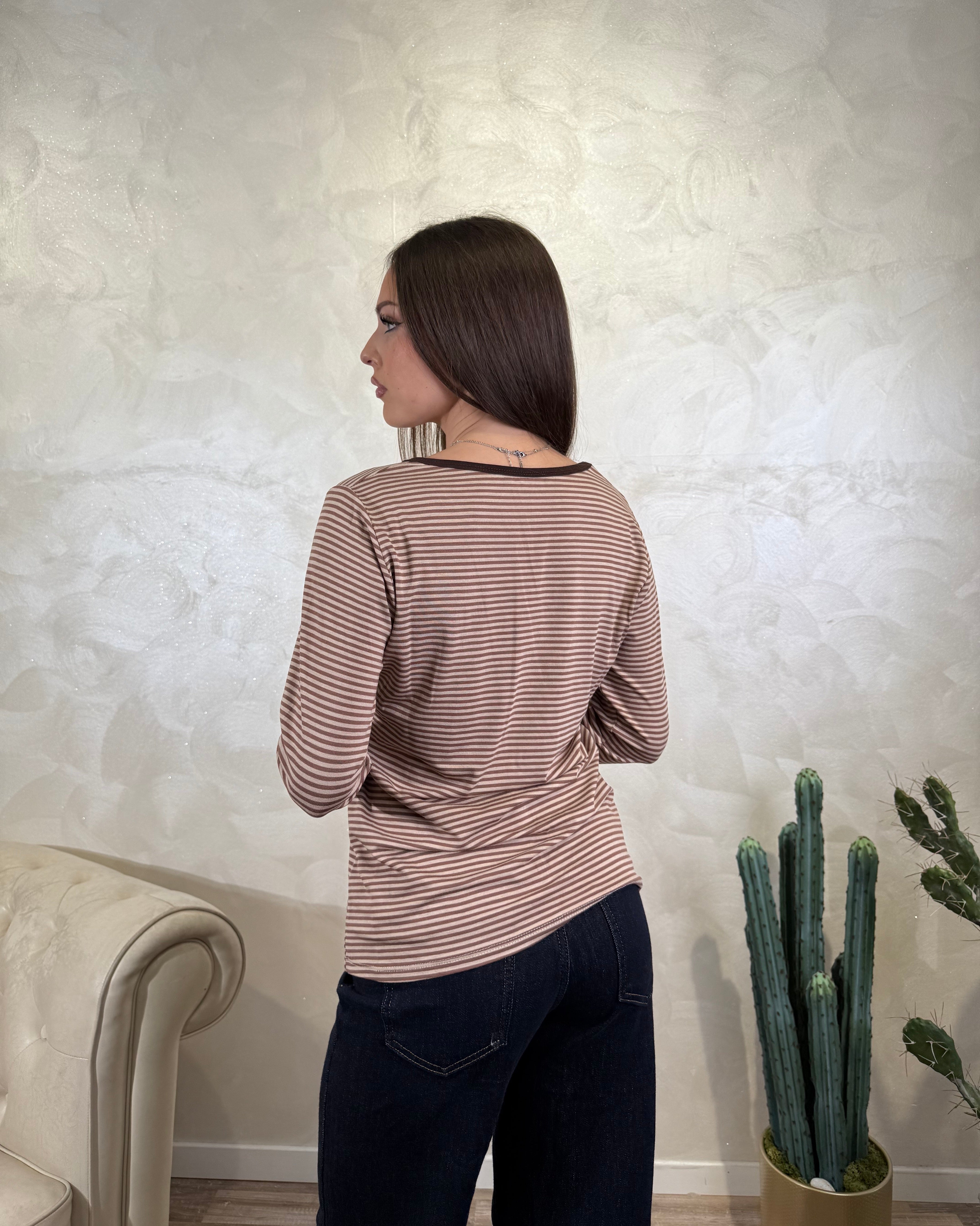 MAGLIA RIGATA COL. MORO