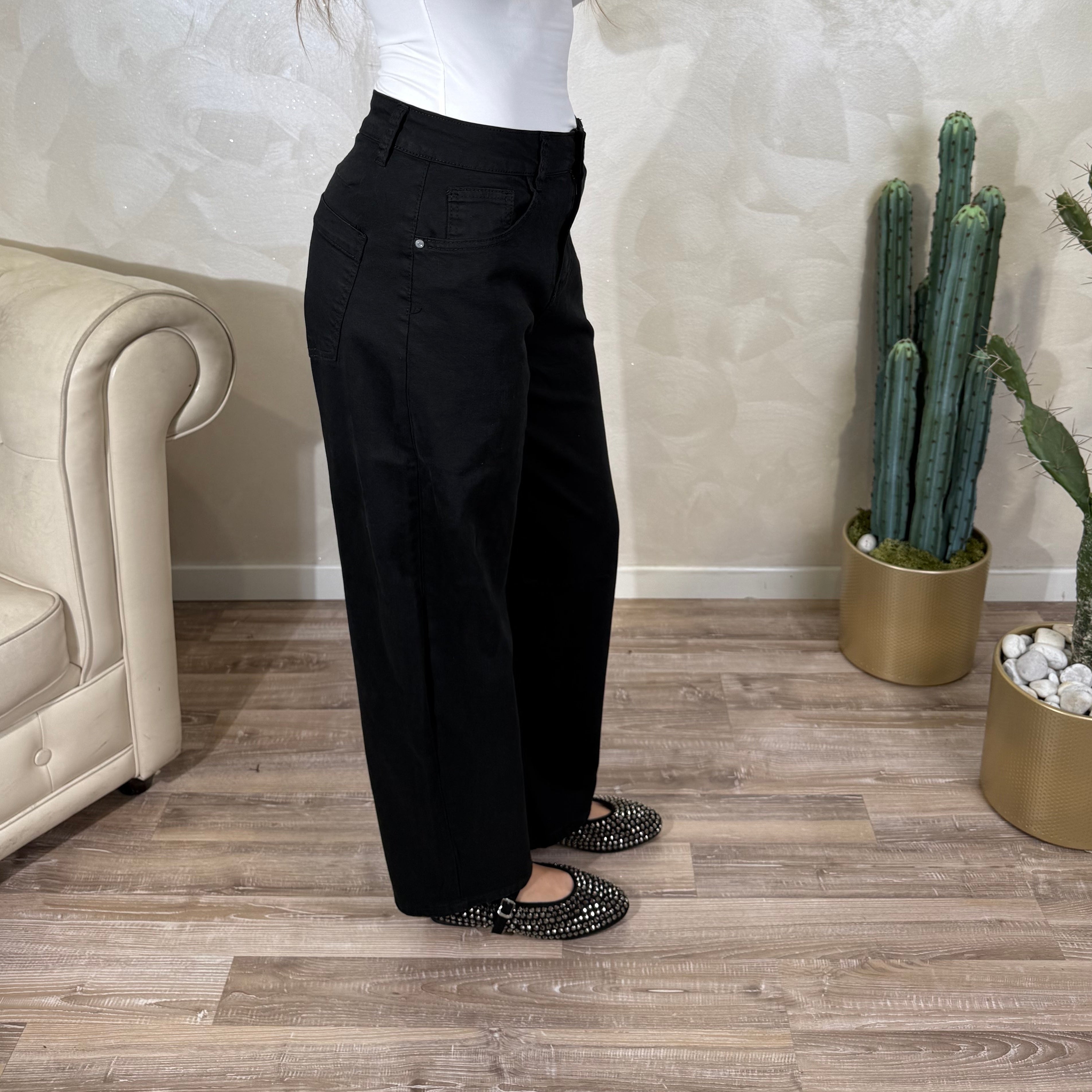 JEANS BALLOON COL.NERO