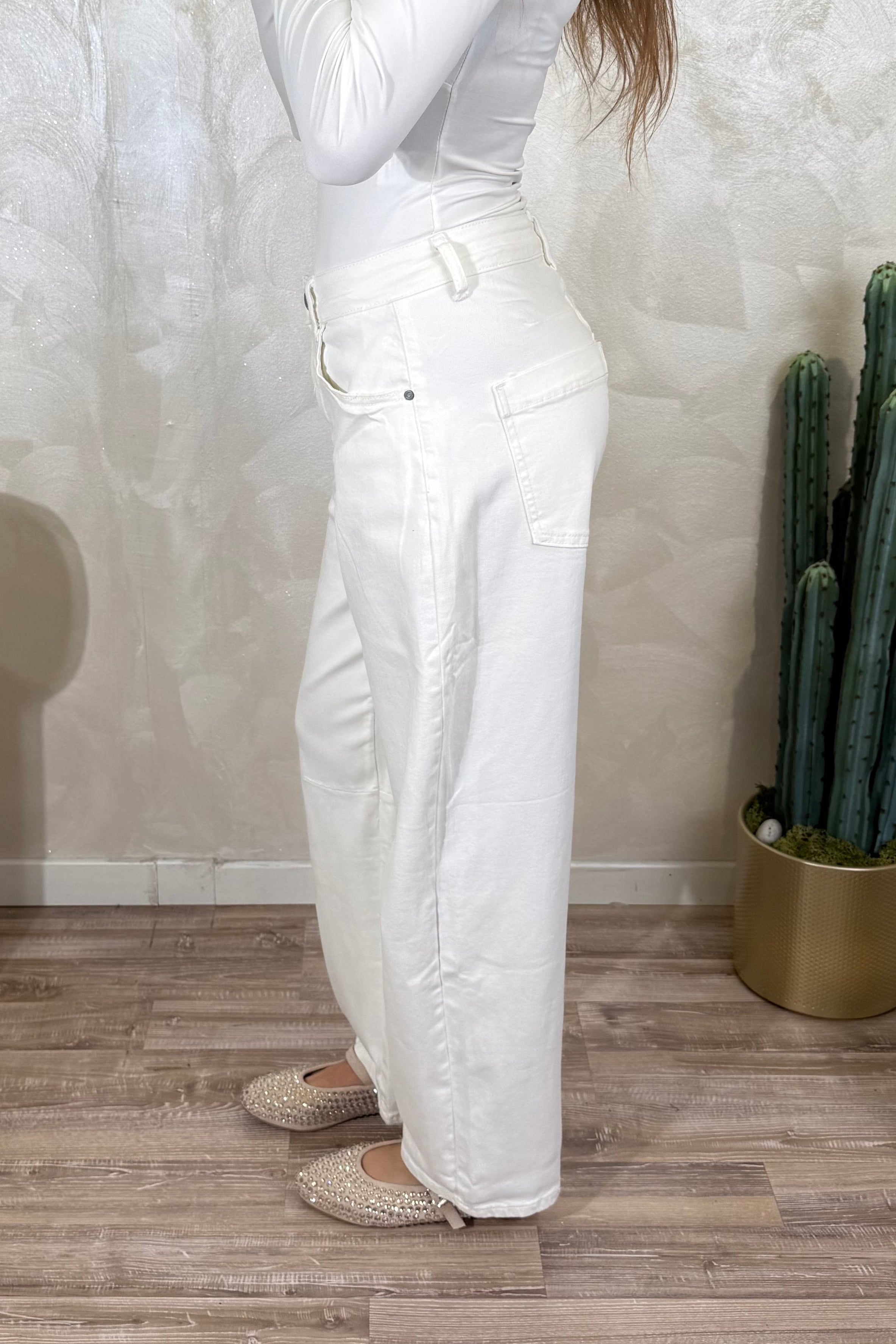 JEANS BALLOON COL.BIANCO