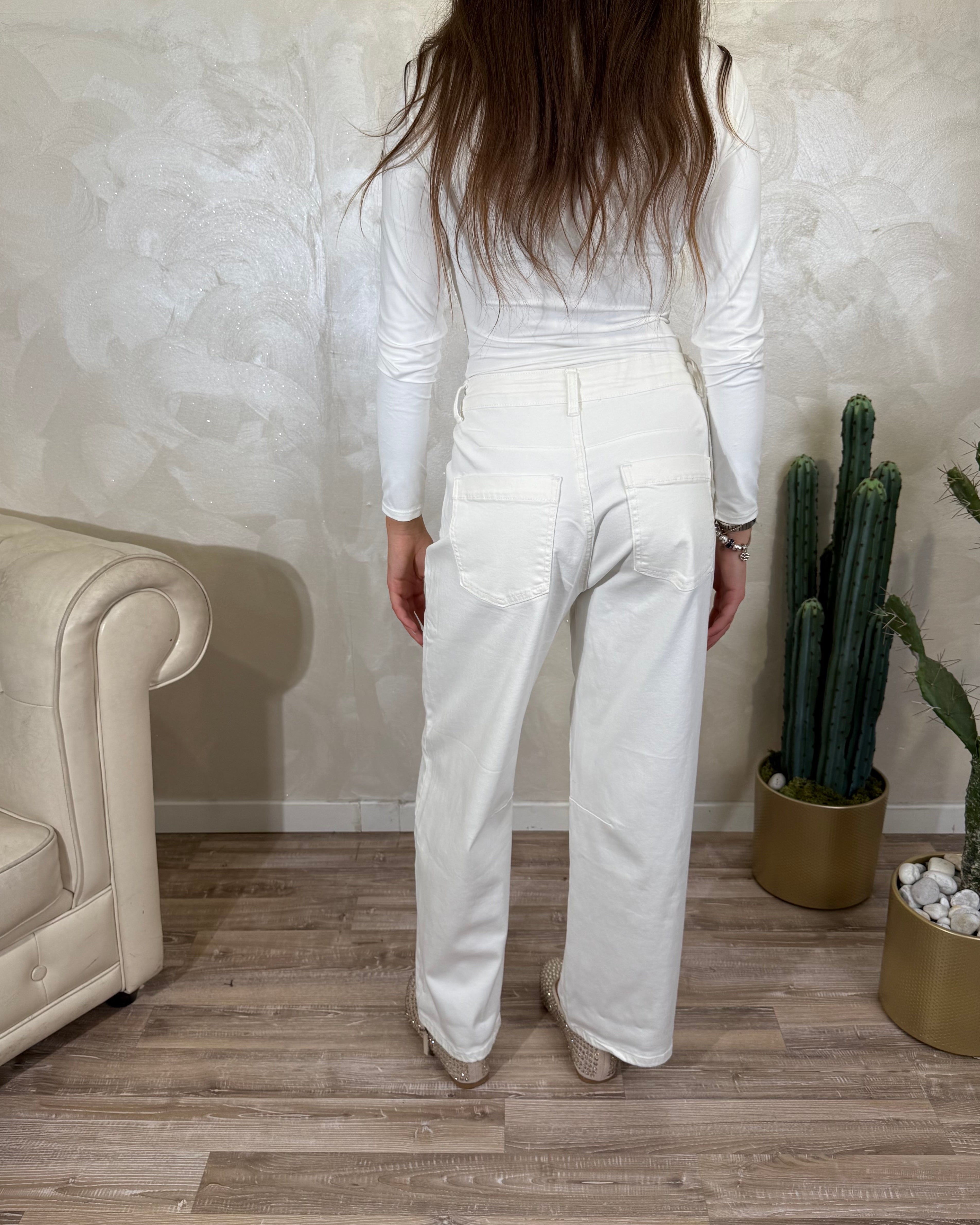 JEANS BALLOON COL.BIANCO