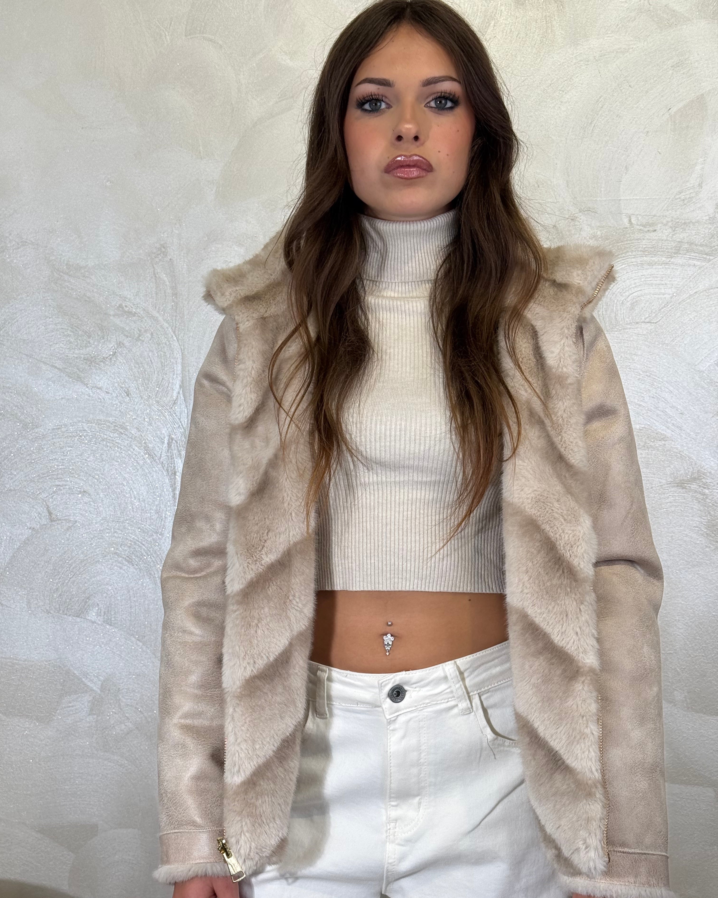 GIUBBOTTINO ECOMONTONE REVERSIBILE COL.PANNA